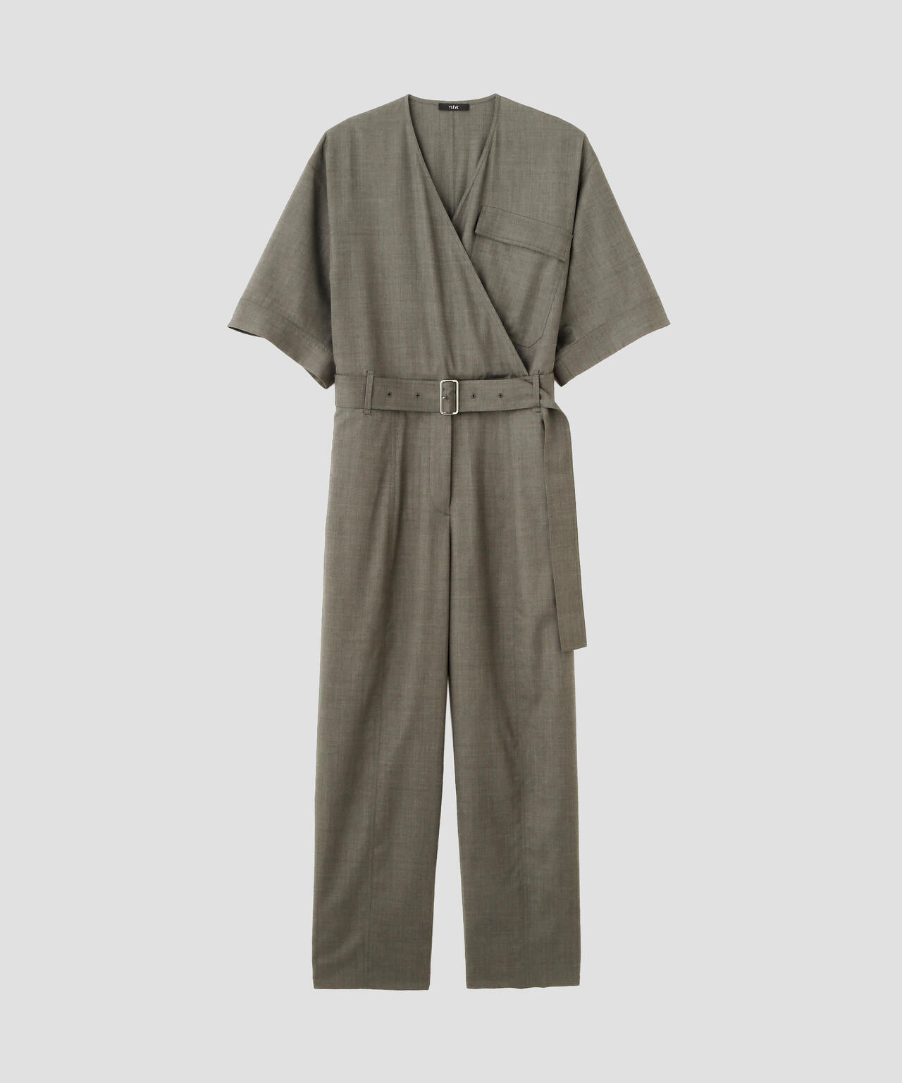 YLEVE / SUPER120'S CHAMBRAY WOOL ALL IN ONE