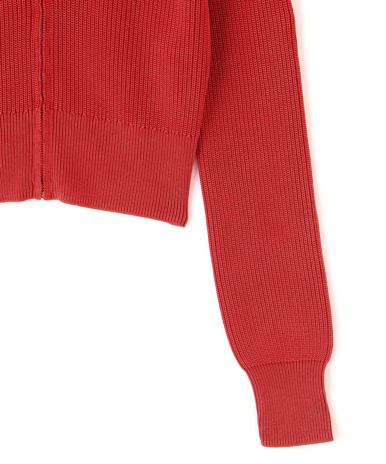 YLEVE / FADED STONEWASH KNIT ZIP PULLOVER