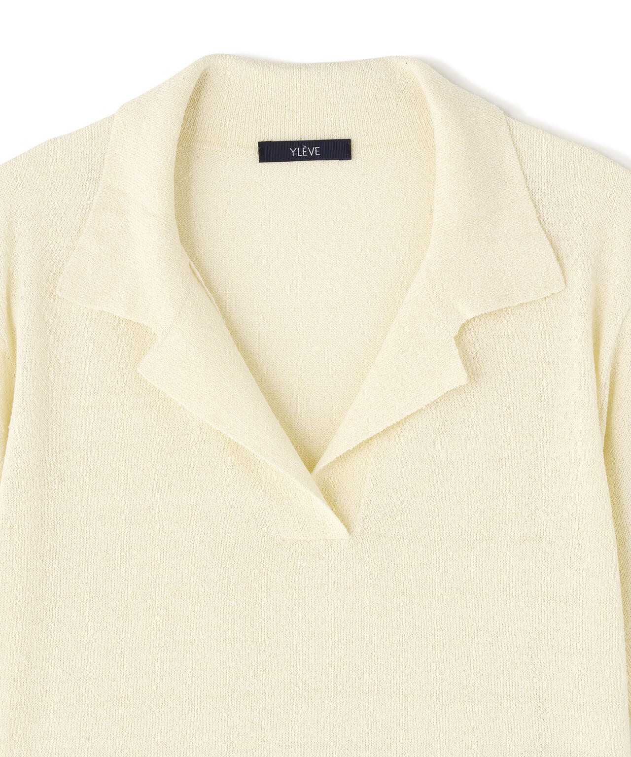 YLEVE / SILK LINEN NEP POLO