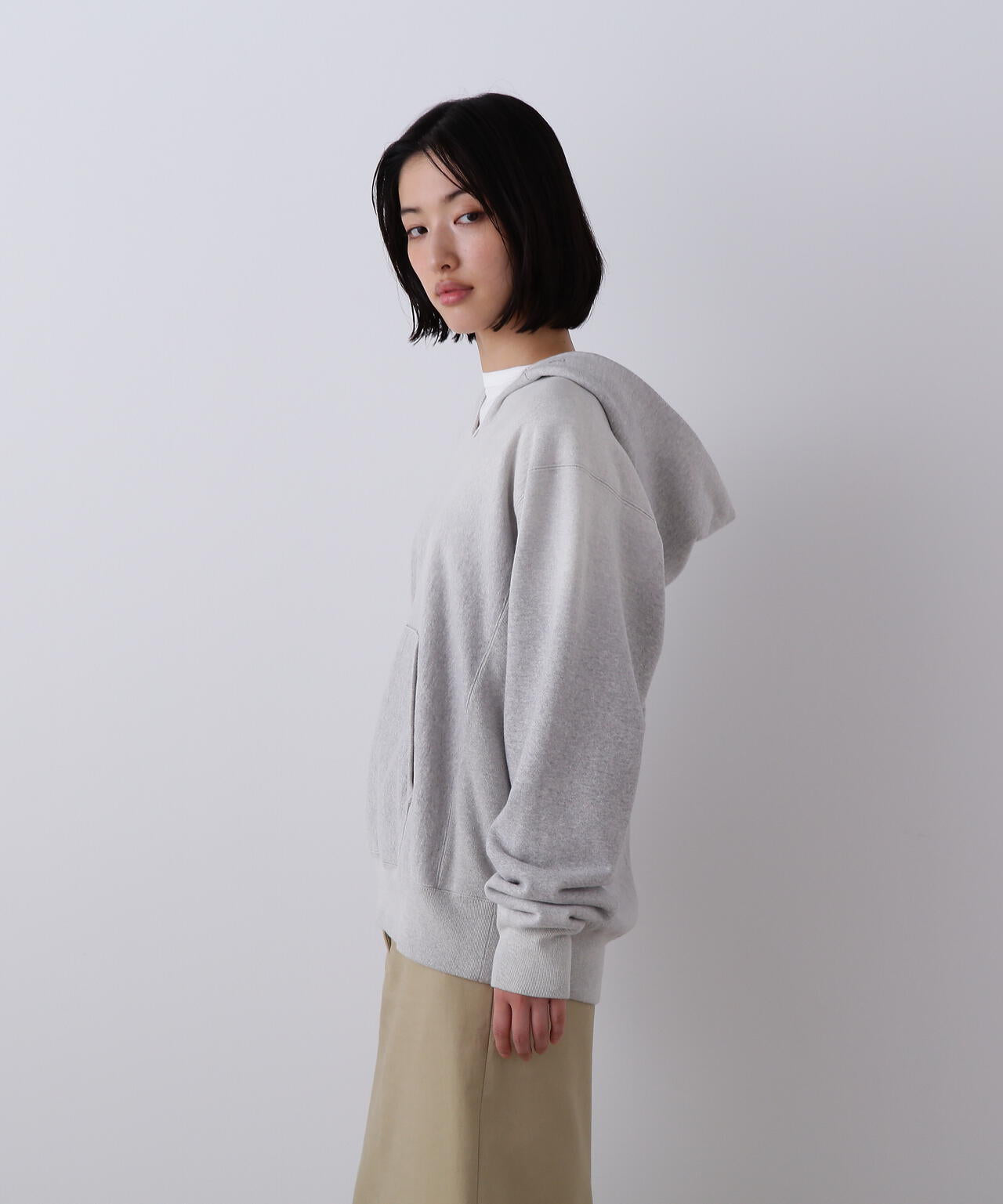 YLEVE / ORGANIC COTTON SUN FADED SWEAT HOODIE