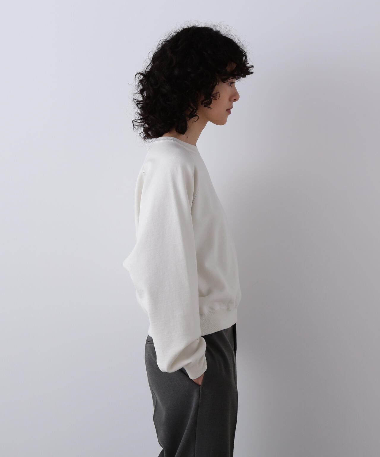 YLEVE / ORGANIC COTTON SUN FADED SWEAT PULLOVER