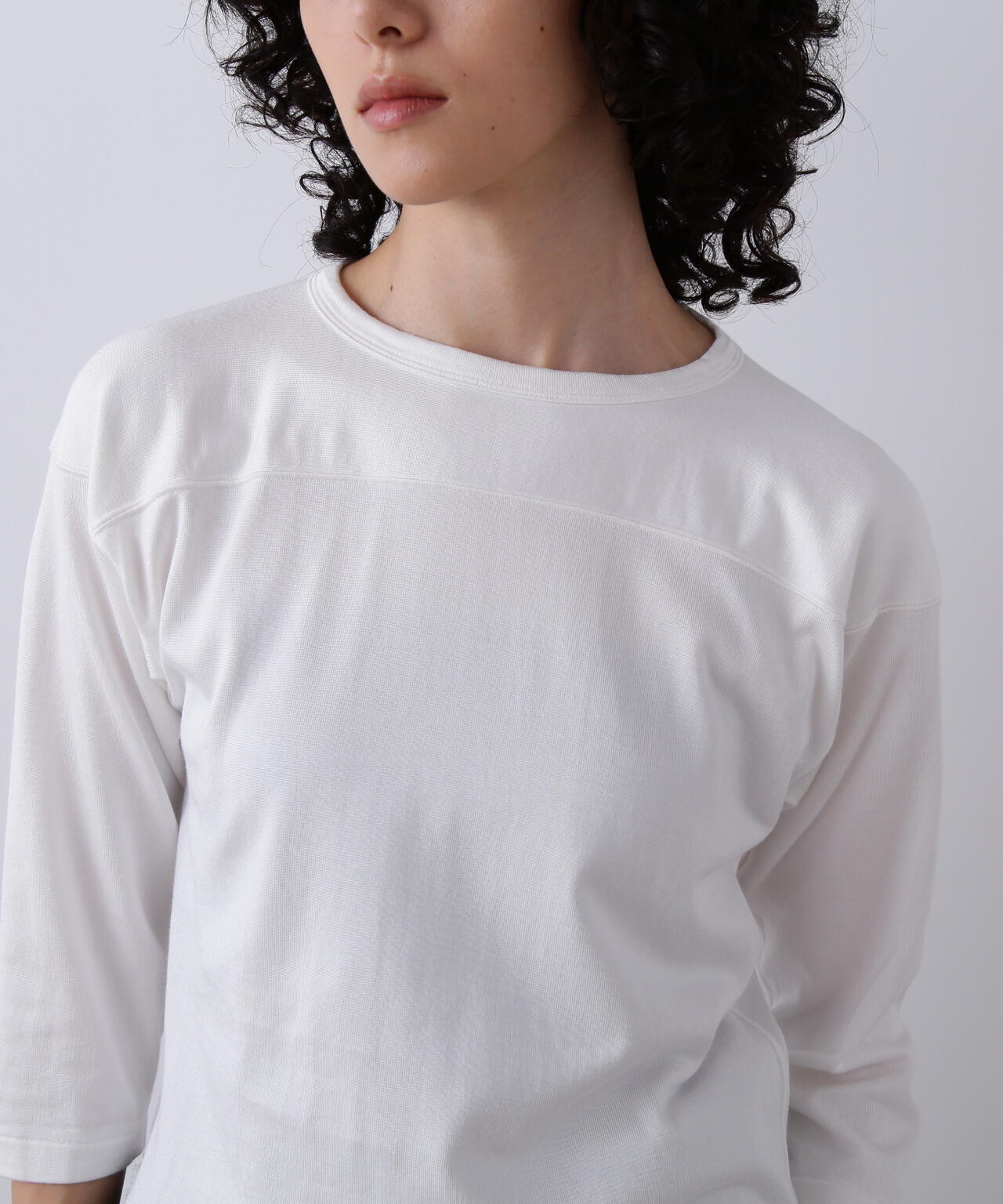 YLEVE / COTTON RAYON PIGMENT DYE FOOTBALL PULLOVER