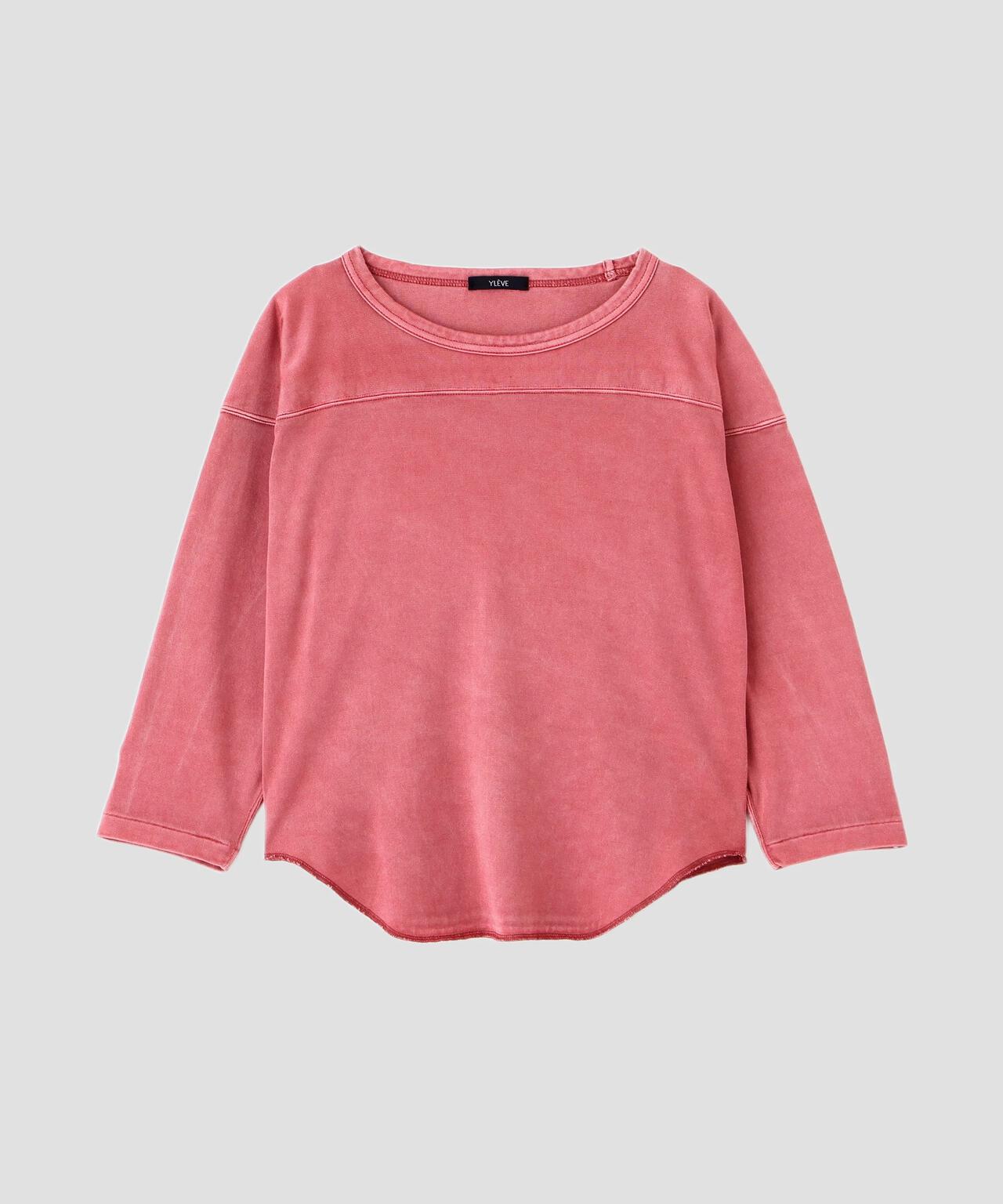 YLEVE / COTTON RAYON PIGMENT DYE FOOTBALL PULLOVER