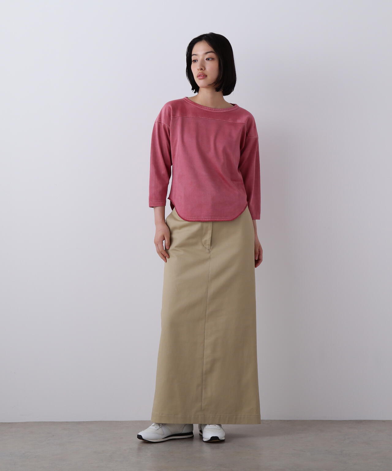 YLEVE / COTTON RAYON PIGMENT DYE FOOTBALL PULLOVER