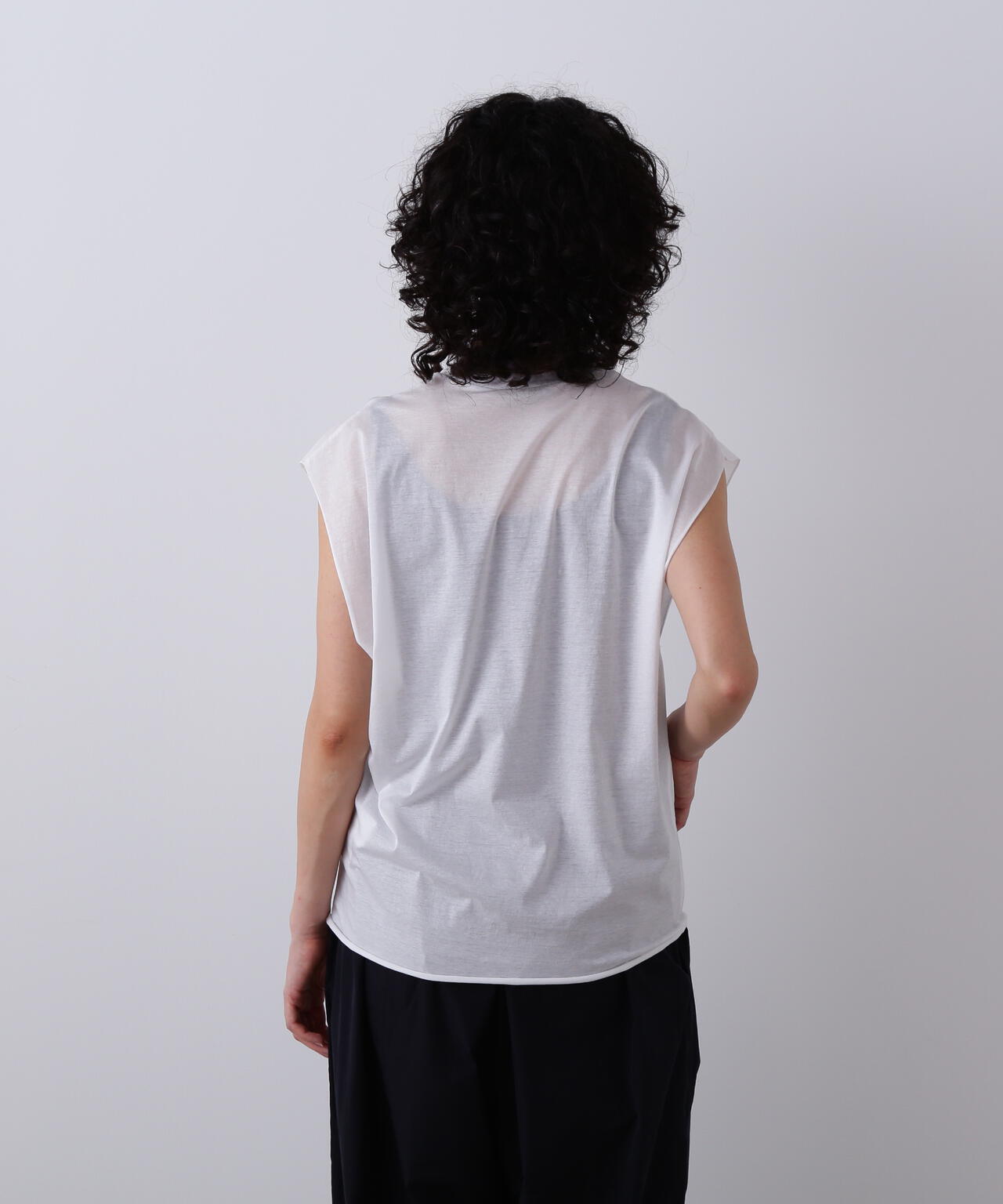 YLEVE / COTTON SHEER JERSEY SLEEVELESS