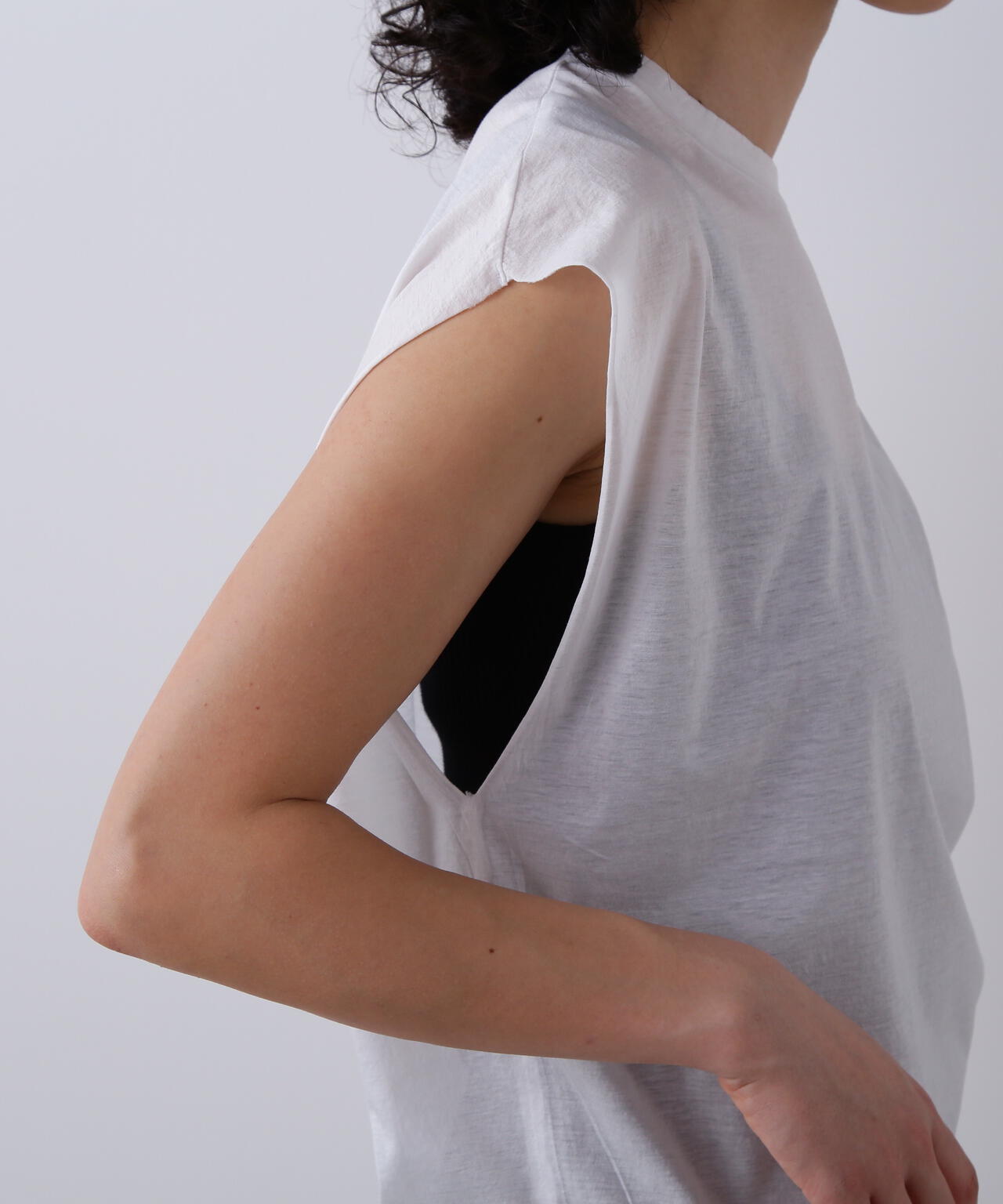 YLEVE / COTTON SHEER JERSEY SLEEVELESS