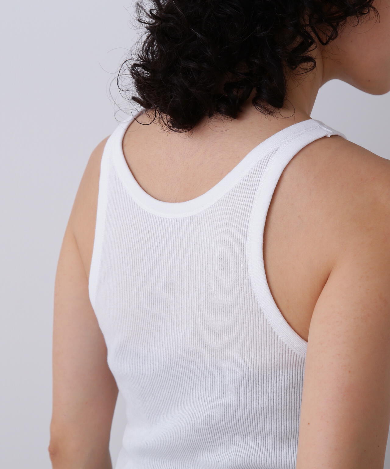 YLEVE / ORGANIC COTTON LOOP-WHEELED RIB TANK TOP
