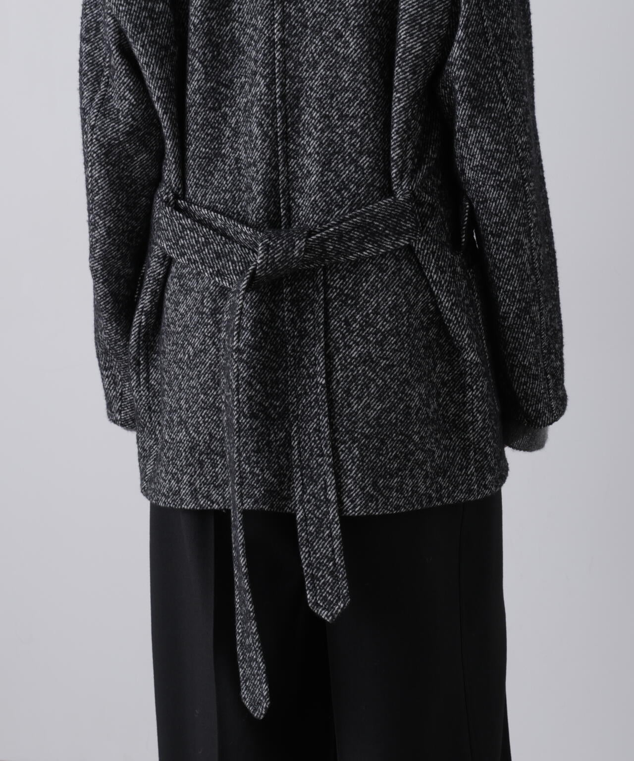 YLEVE / NEPPED TWEED COVERALL JACKET
