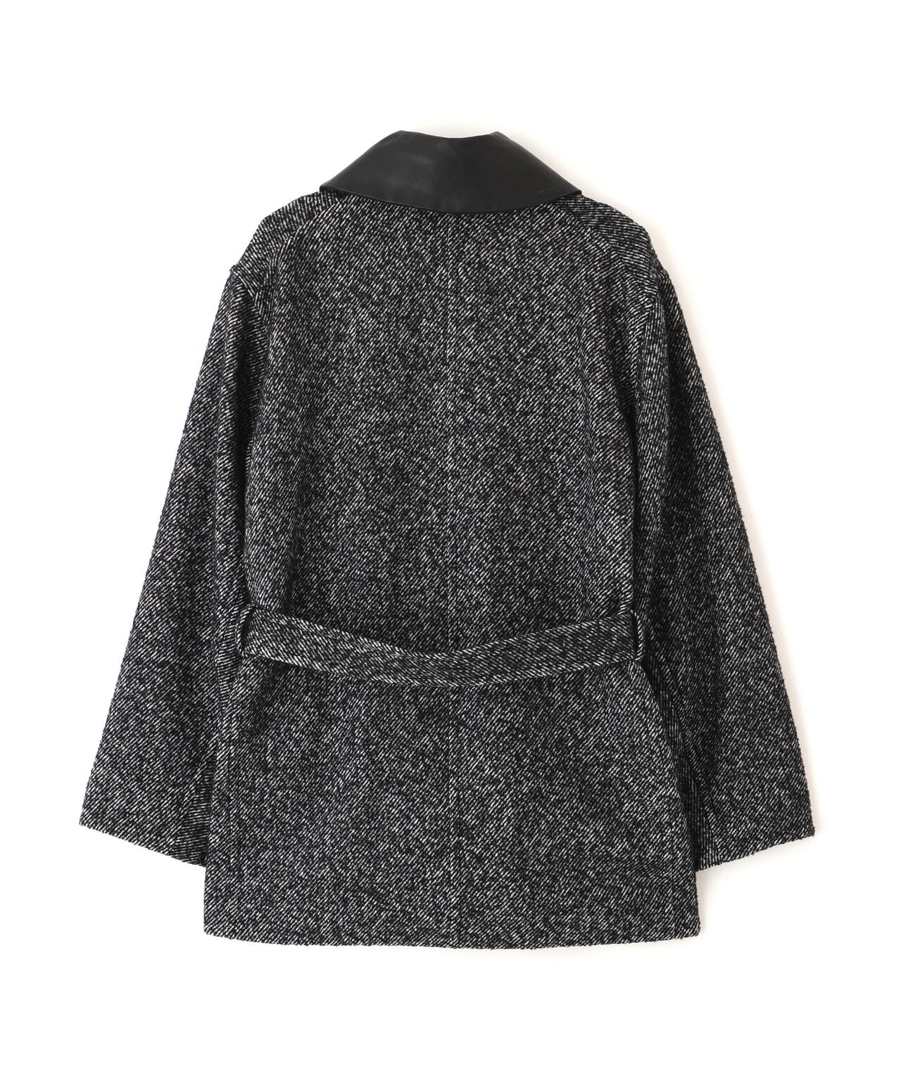 YLEVE / NEPPED TWEED COVERALL JACKET