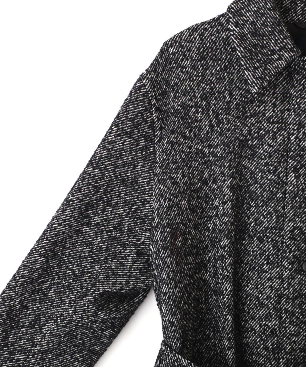 YLEVE / NEPPED TWEED COVERALL JACKET