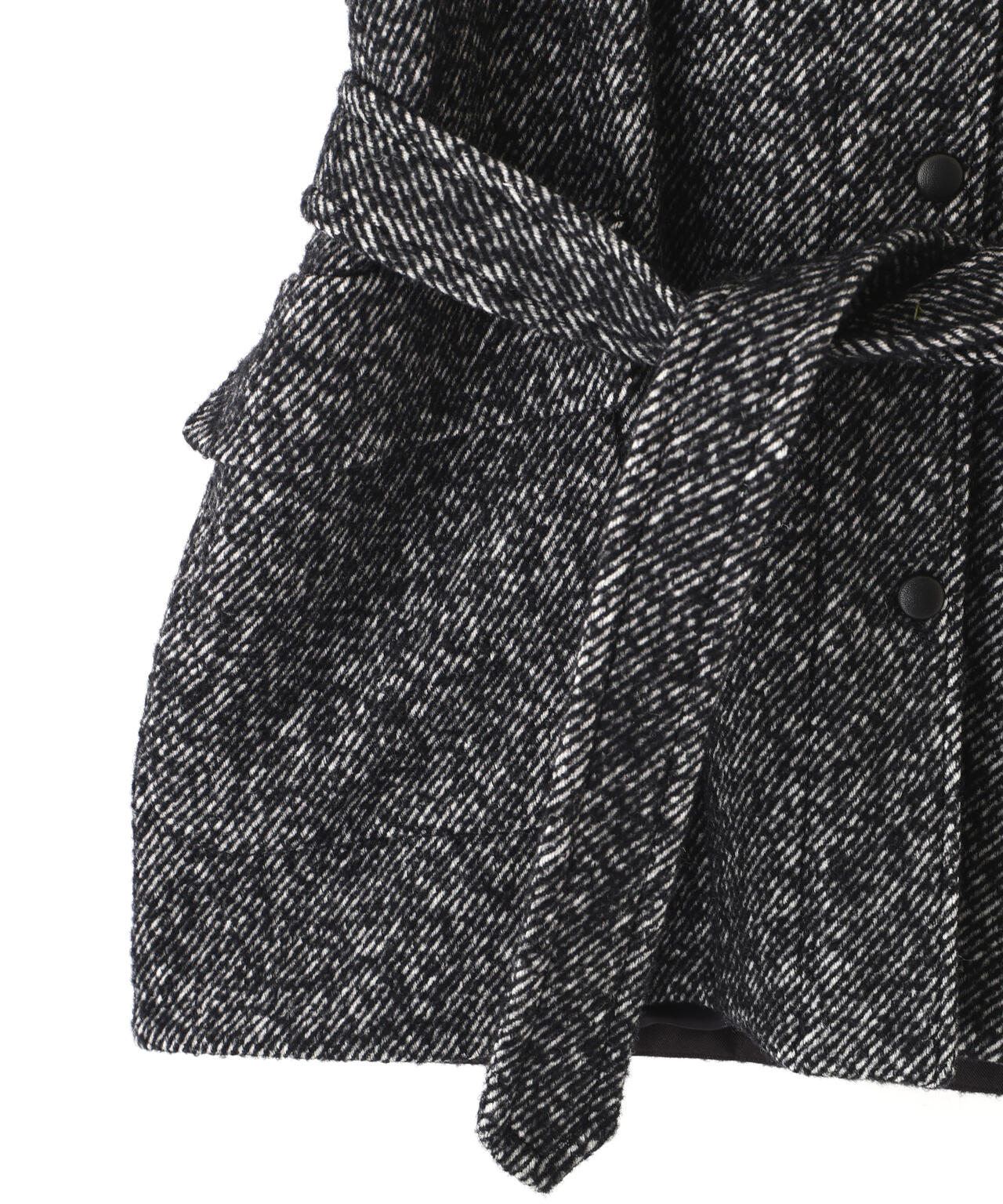 YLEVE / NEPPED TWEED COVERALL JACKET