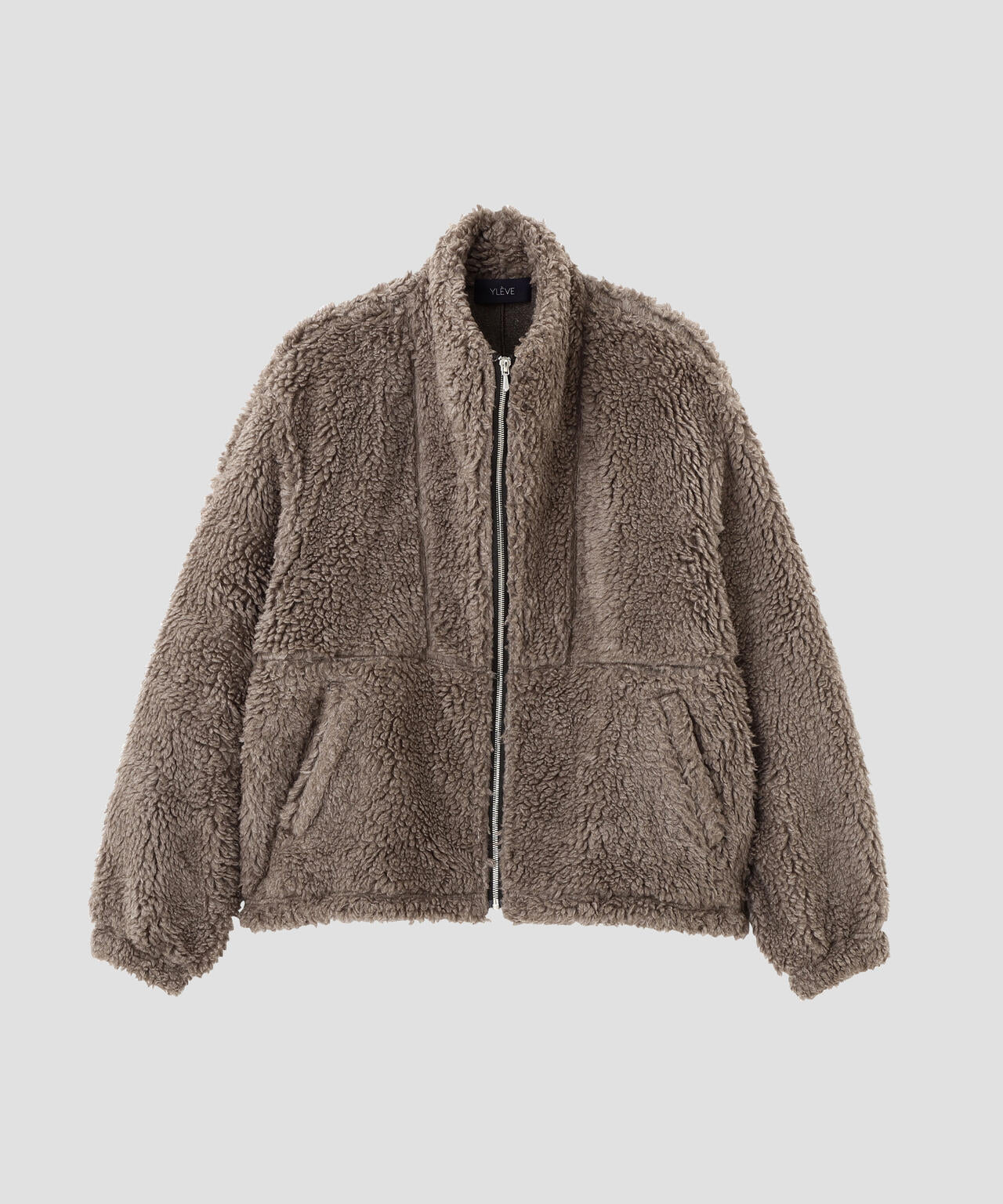 YLEVE / LINEN/RAMIE POLYESTER BOA BLOUSON