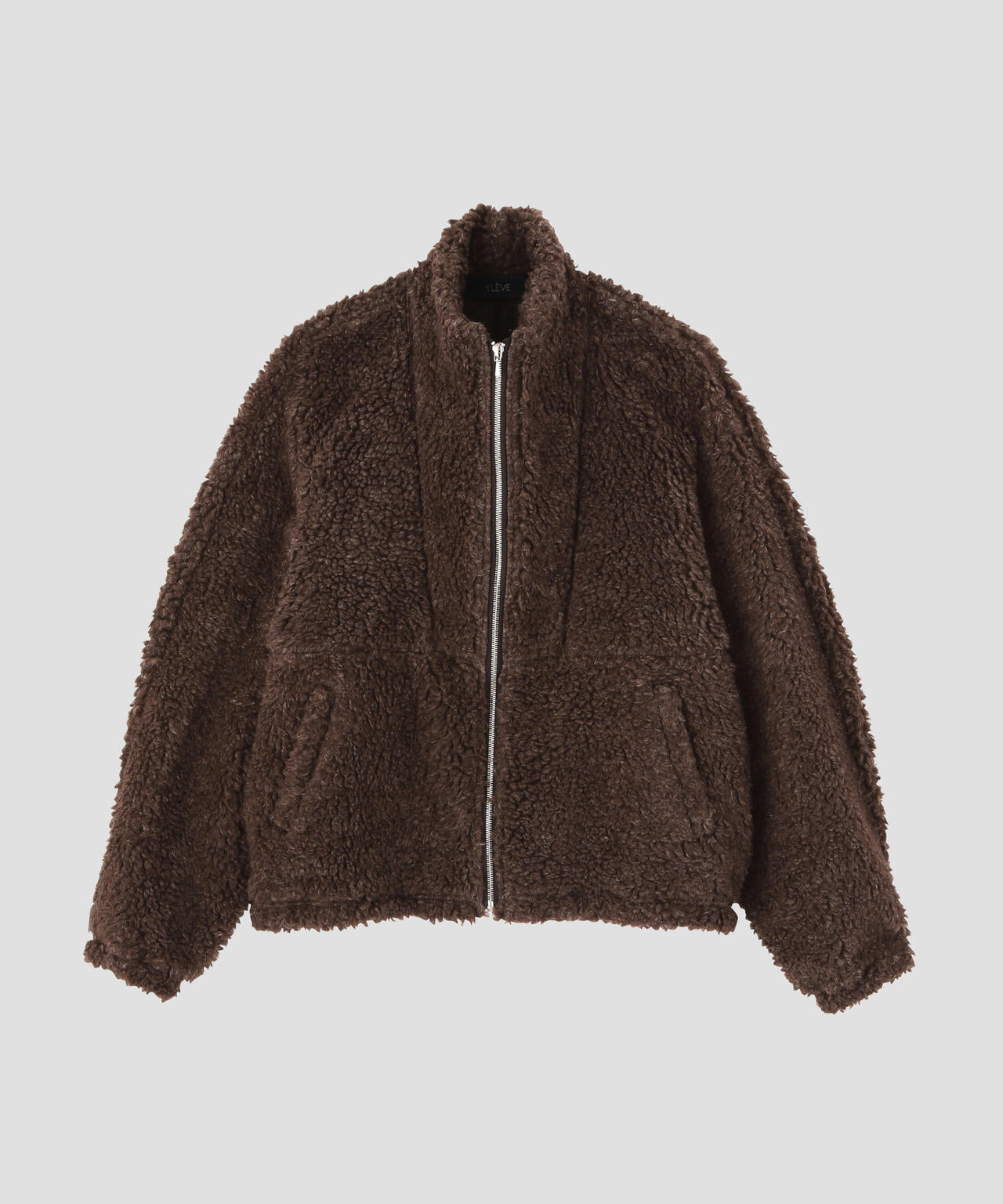 YLEVE / LINEN/RAMIE POLYESTER BOA BLOUSON