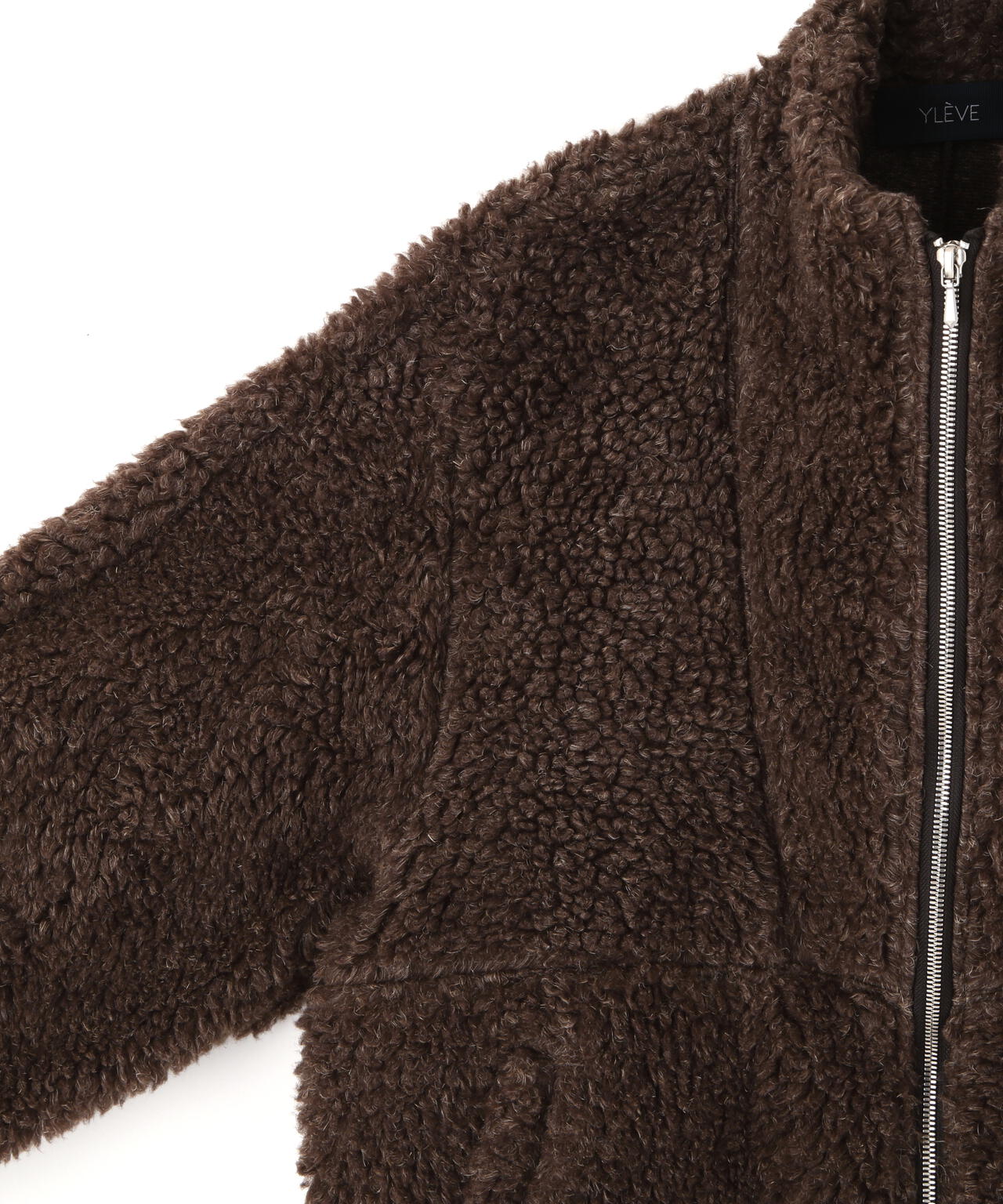 YLEVE / LINEN/RAMIE POLYESTER BOA BLOUSON