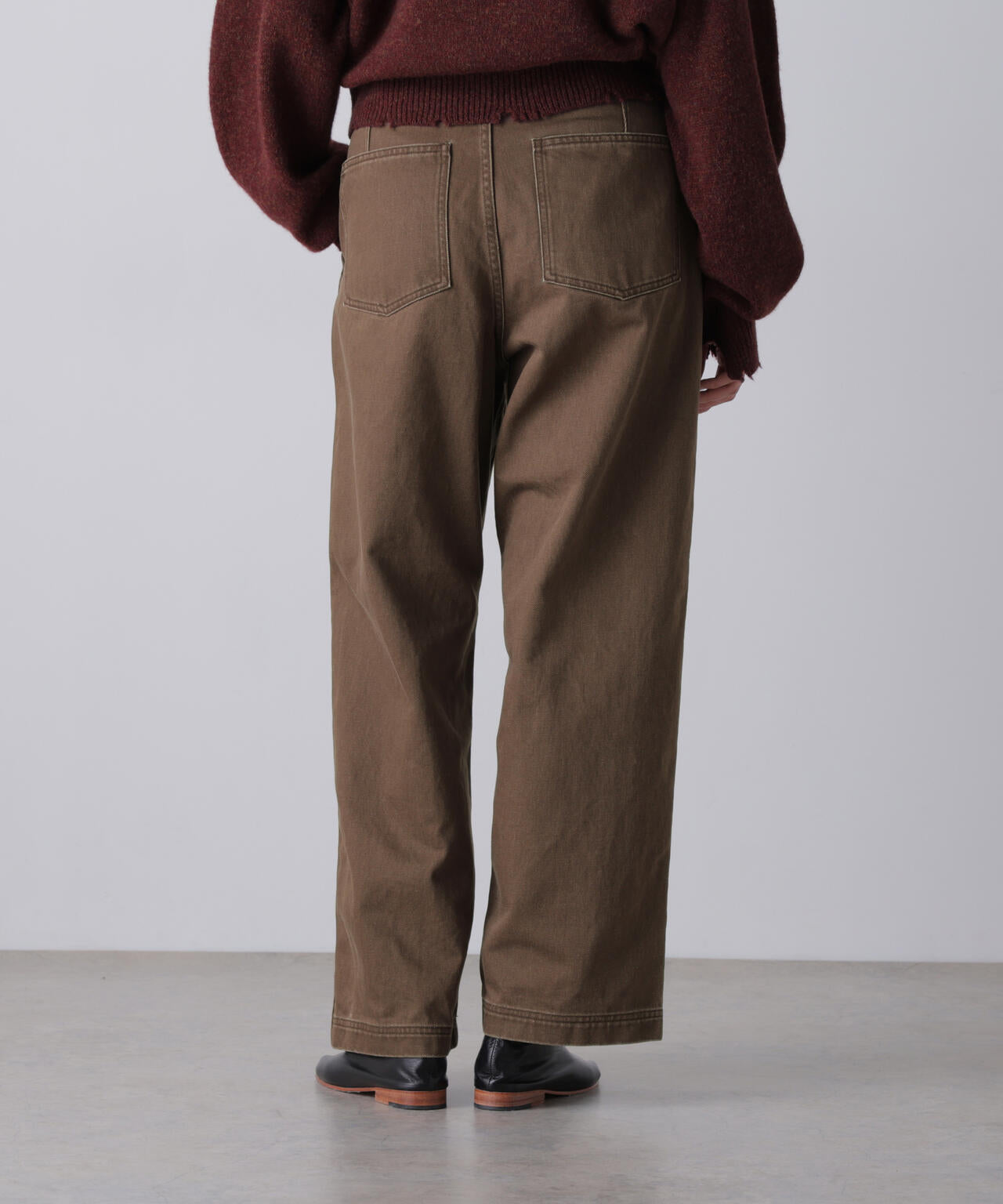 YLEVE / SUN-FADED COTTON TWILL PANTS