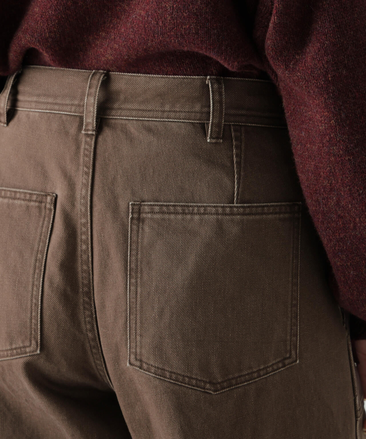 YLEVE / SUN-FADED COTTON TWILL PANTS