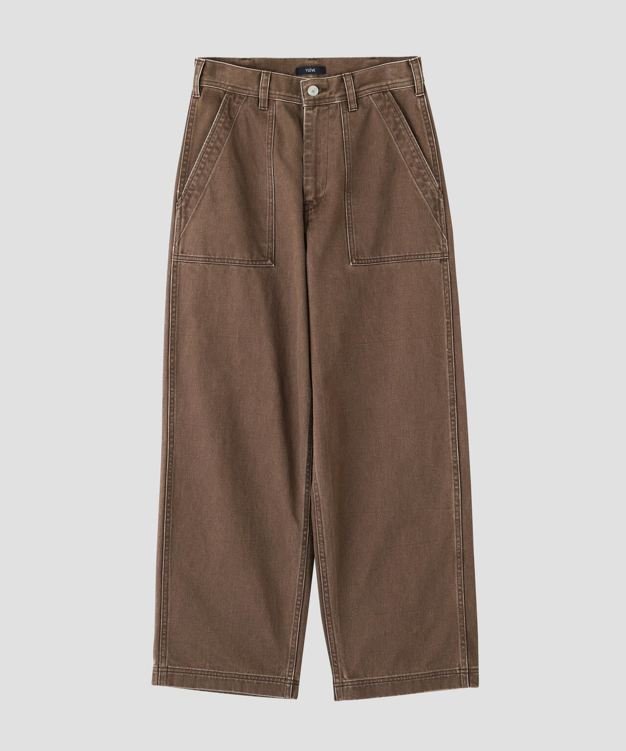 YLEVE / SUN-FADED COTTON TWILL PANTS