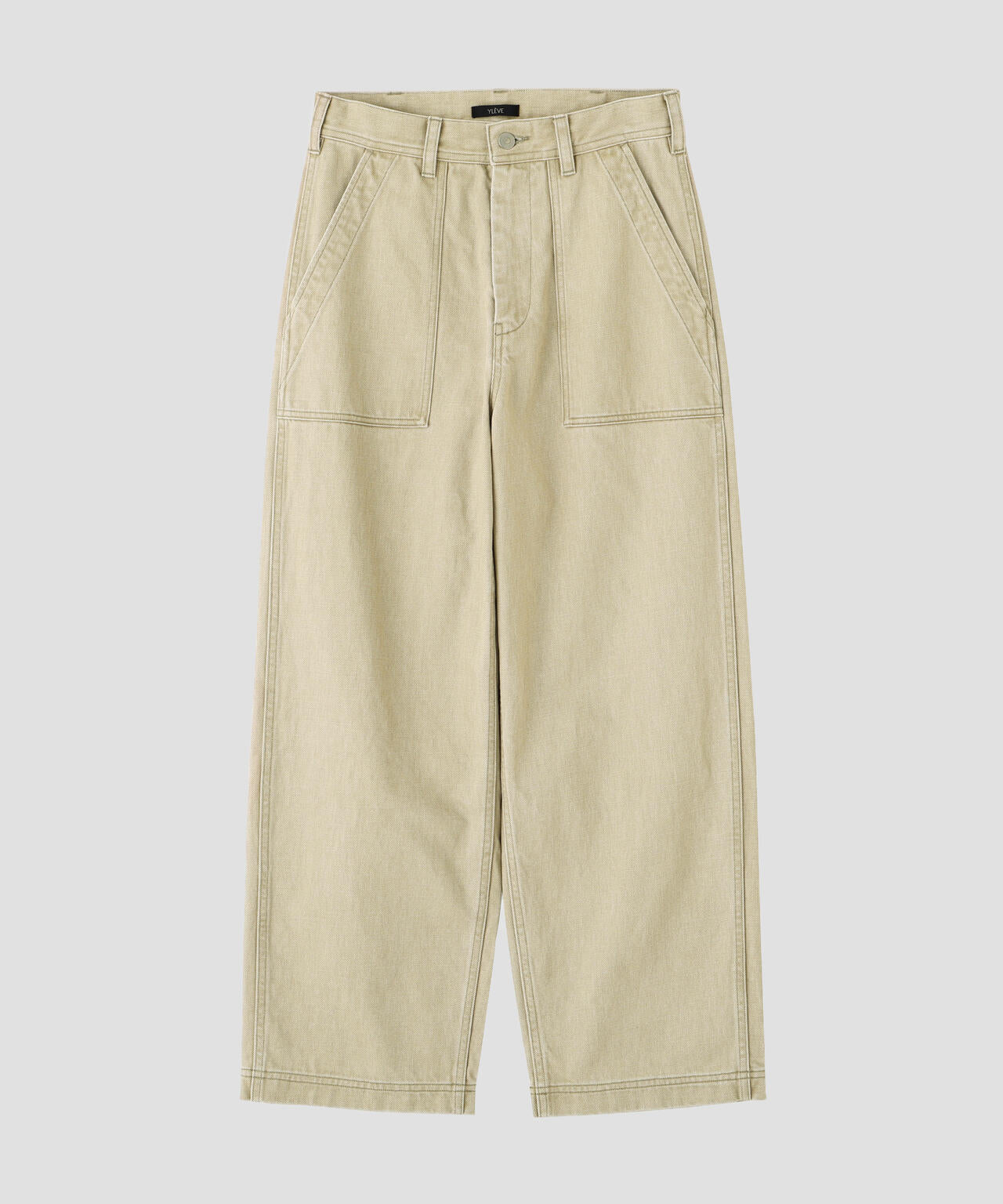 YLEVE / SUN-FADED COTTON TWILL PANTS