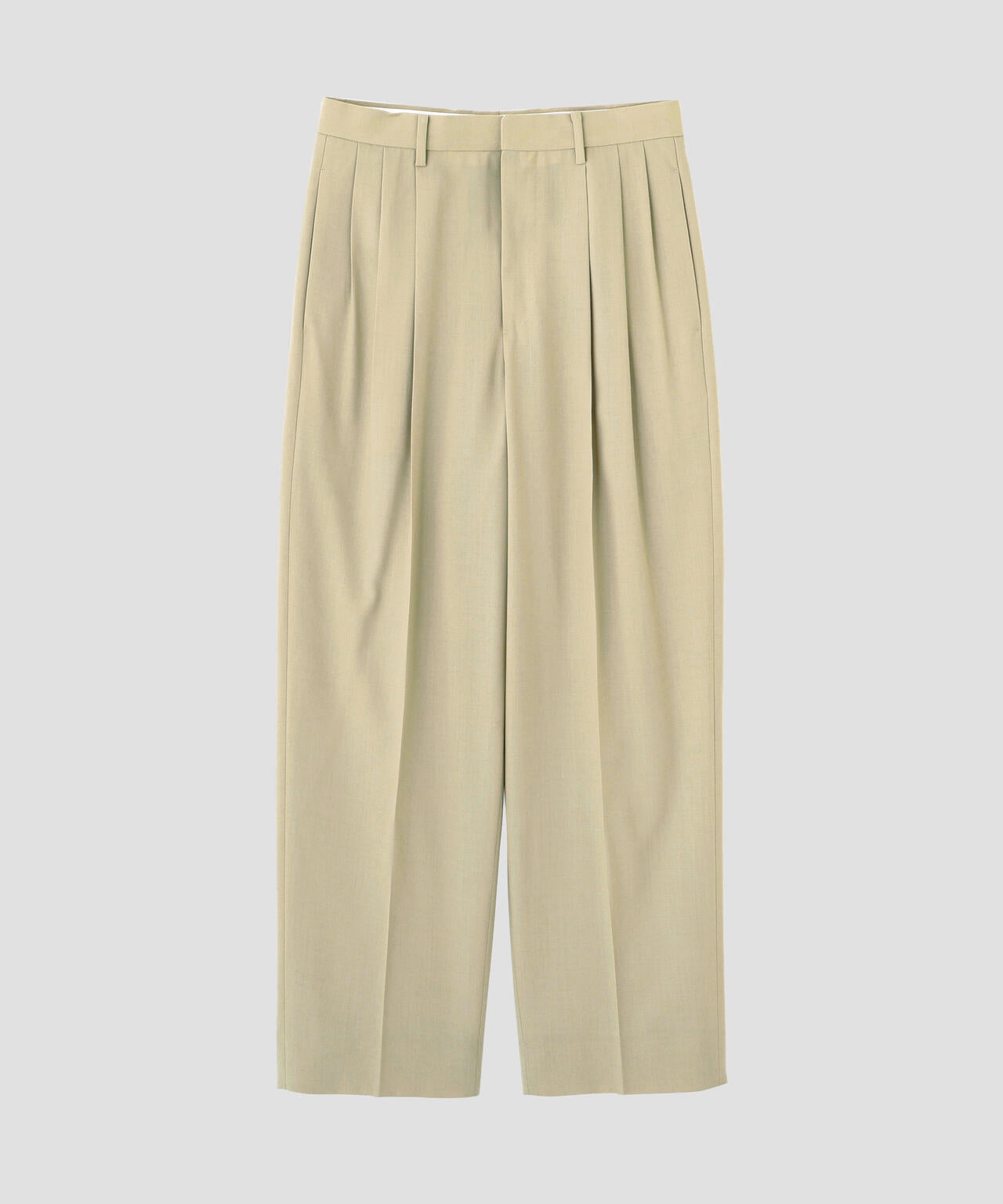 YLEVE / 2/72 SUPER 100’s WOOL HIGH-TWIST VOILE TROUSERS