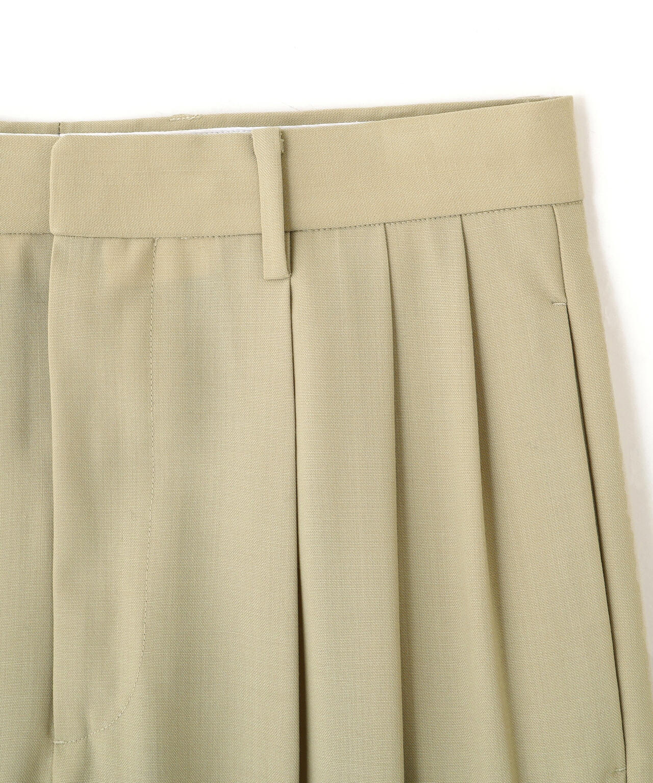 YLEVE / 2/72 SUPER 100’s WOOL HIGH-TWIST VOILE TROUSERS