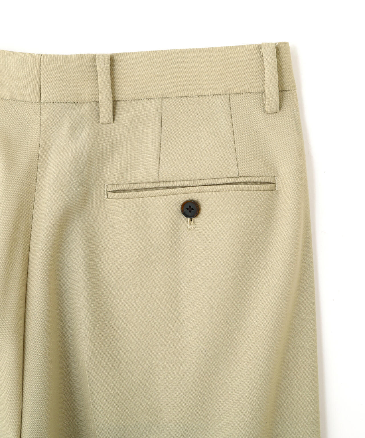 YLEVE / 2/72 SUPER 100’s WOOL HIGH-TWIST VOILE TROUSERS