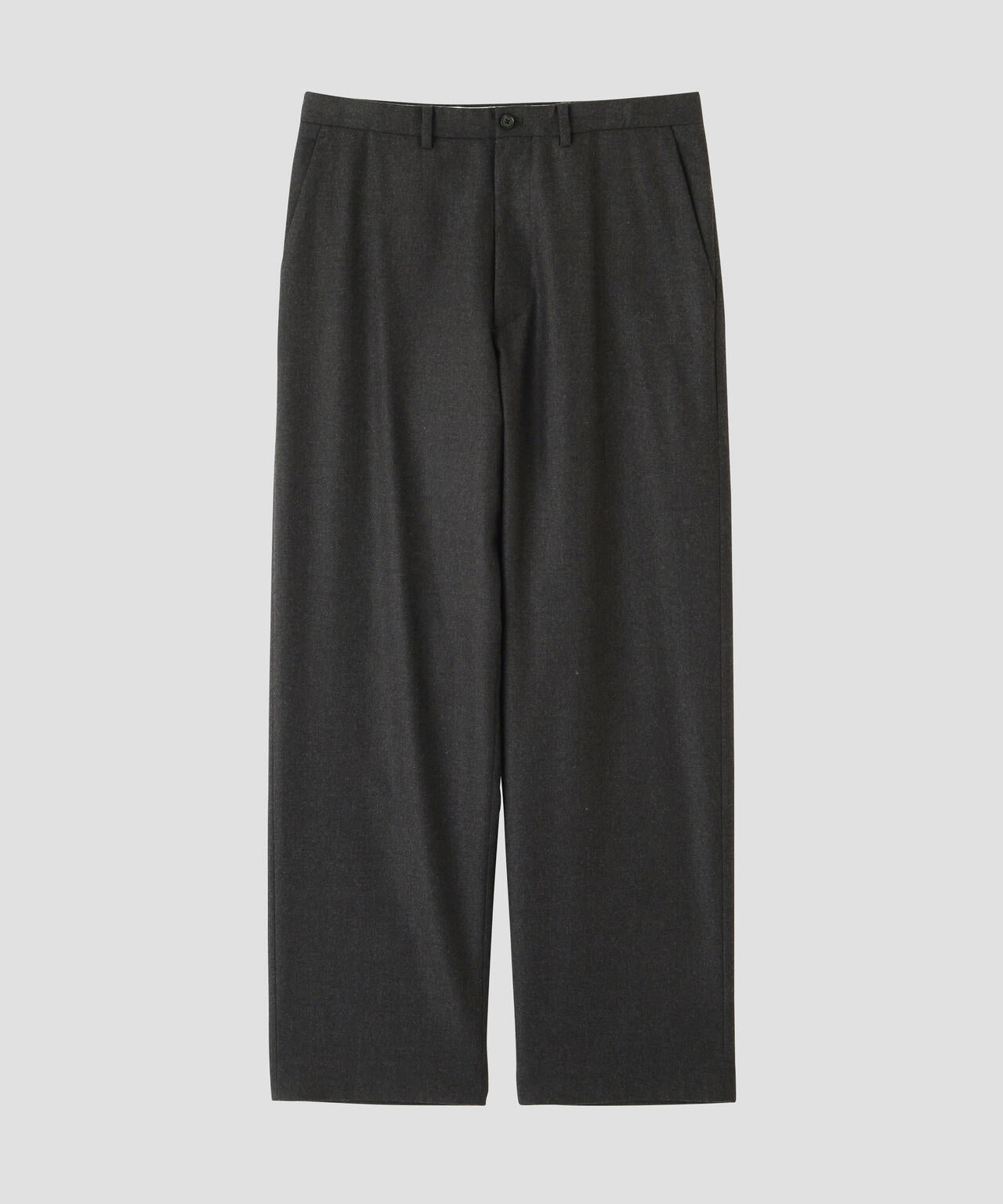 YLEVE / NON MULESING WOOL LIGHT FLANNEL TROUSERS