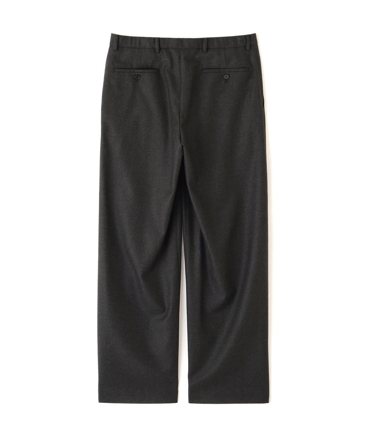 YLEVE / NON MULESING WOOL LIGHT FLANNEL TROUSERS