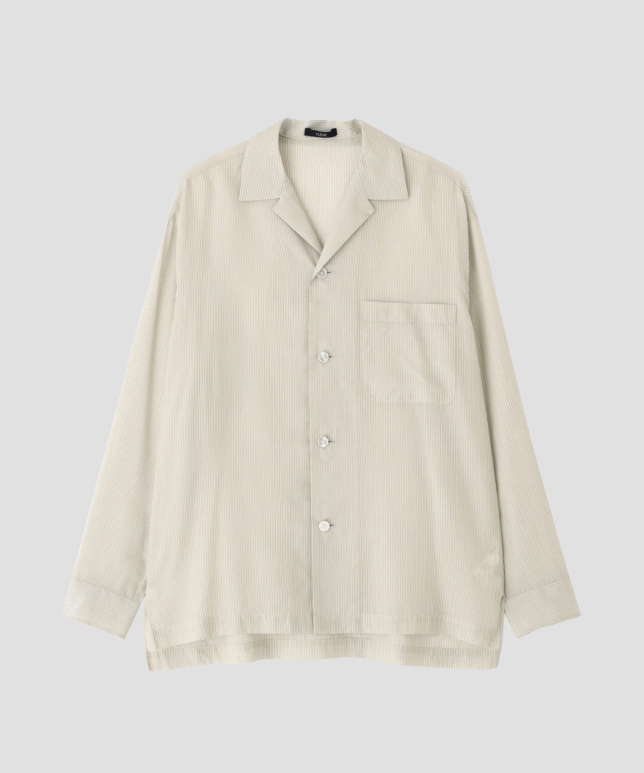 YLEVE / ACETATE CUPRO STRIPE PJ SHIRT