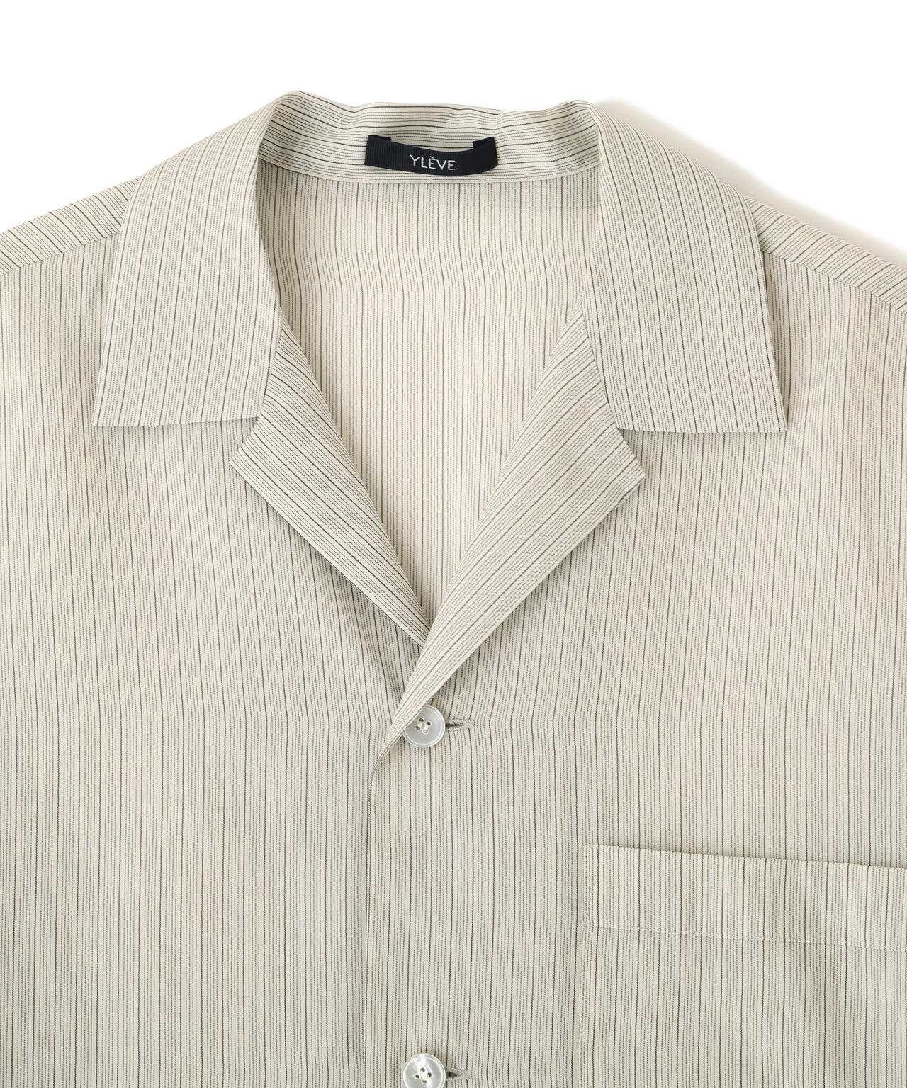 YLEVE / ACETATE CUPRO STRIPE PJ SHIRT