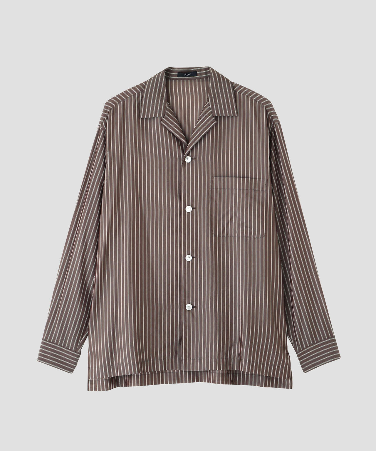 YLEVE / ACETATE CUPRO STRIPE PJ SHIRT