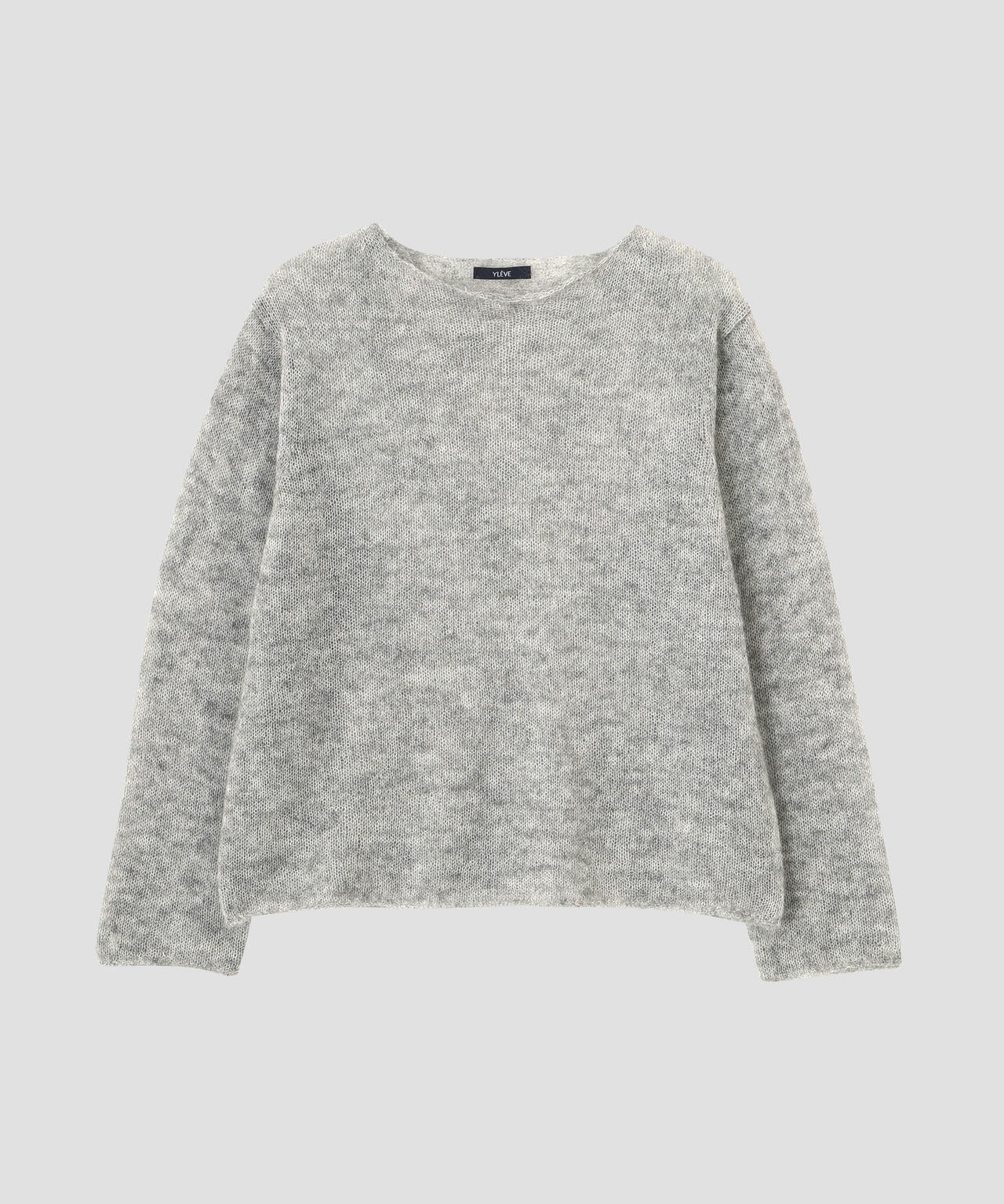 YLEVE / SUPER KID MOHAIR BOAT-NECK KNIT