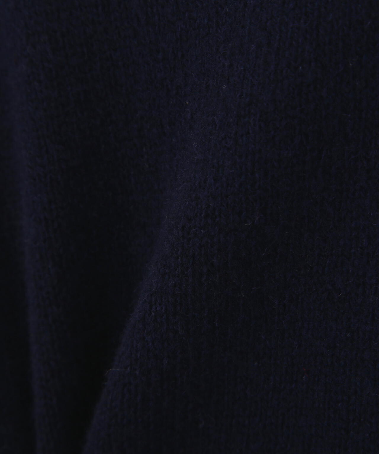 YLEVE / FRAYED EDGE V-NECK KNIT PULLOVER