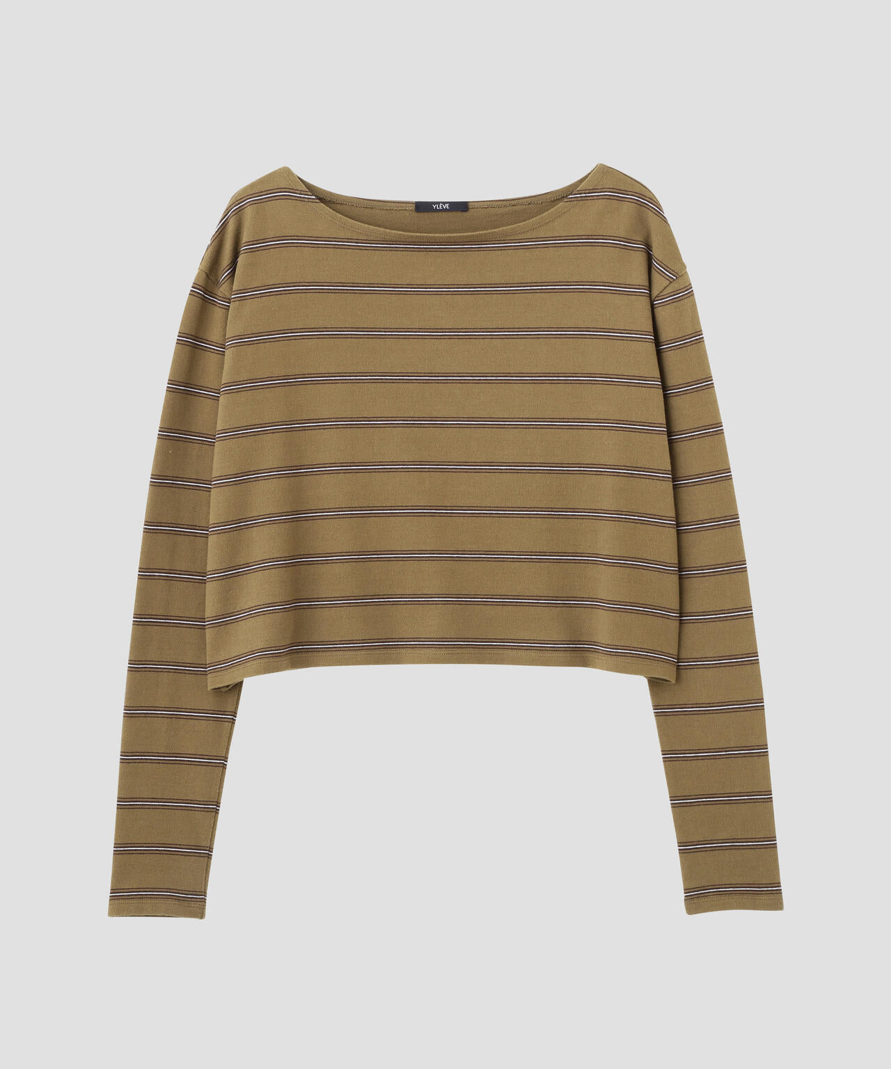 YLEVE / HEAVYWEIGHT SOFT JERSEY BORDER LONG-SLEEVE T