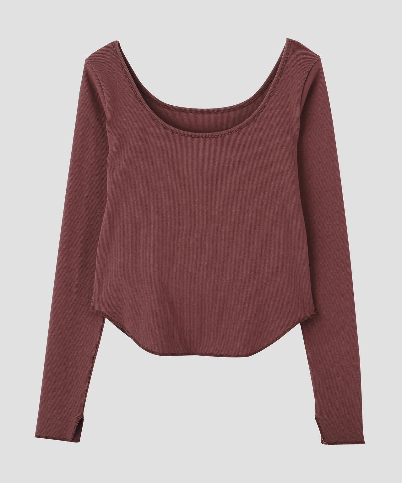 YLEVE / COTTON RIB LONG-SLEEVE T