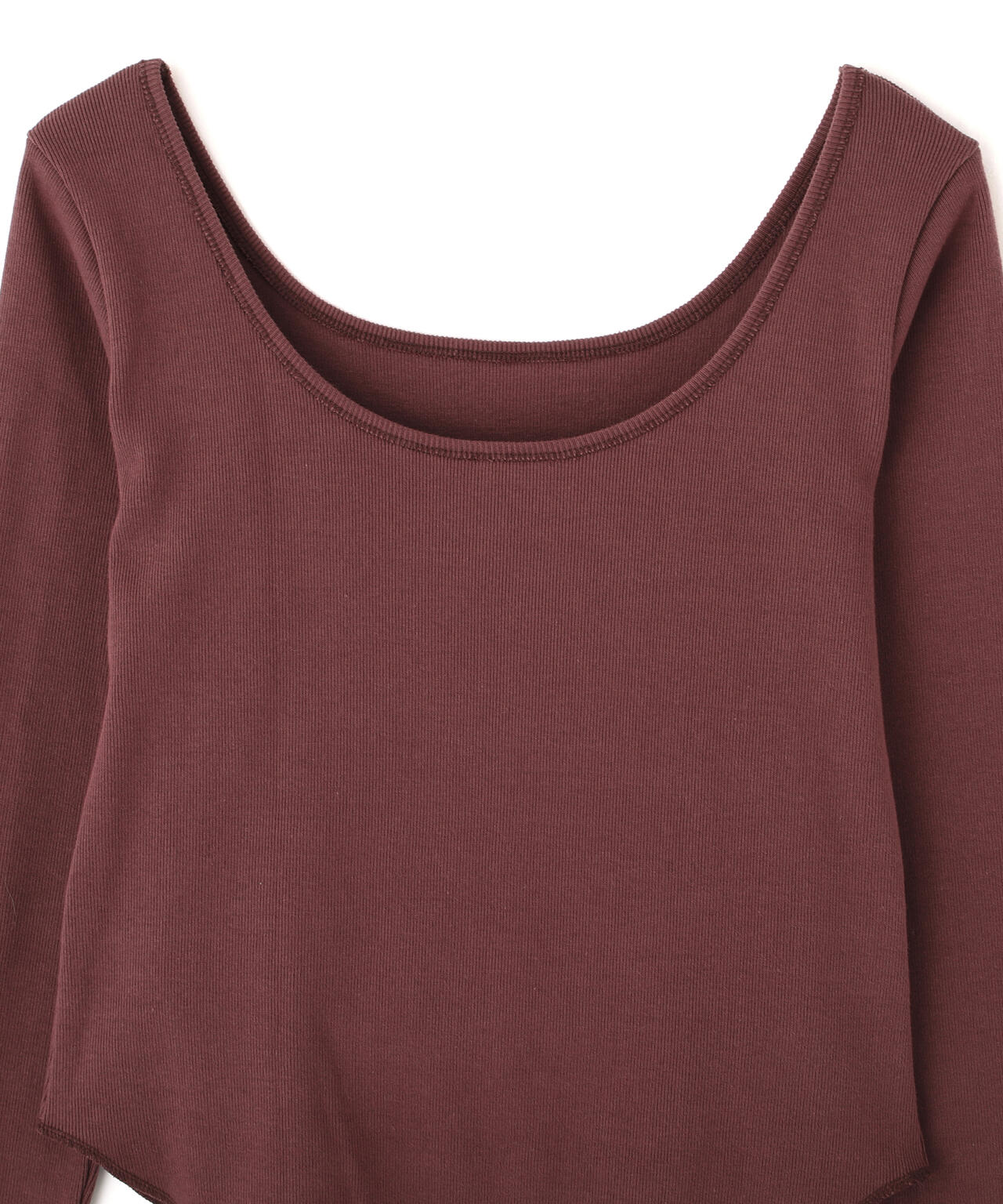 YLEVE / COTTON RIB LONG-SLEEVE T