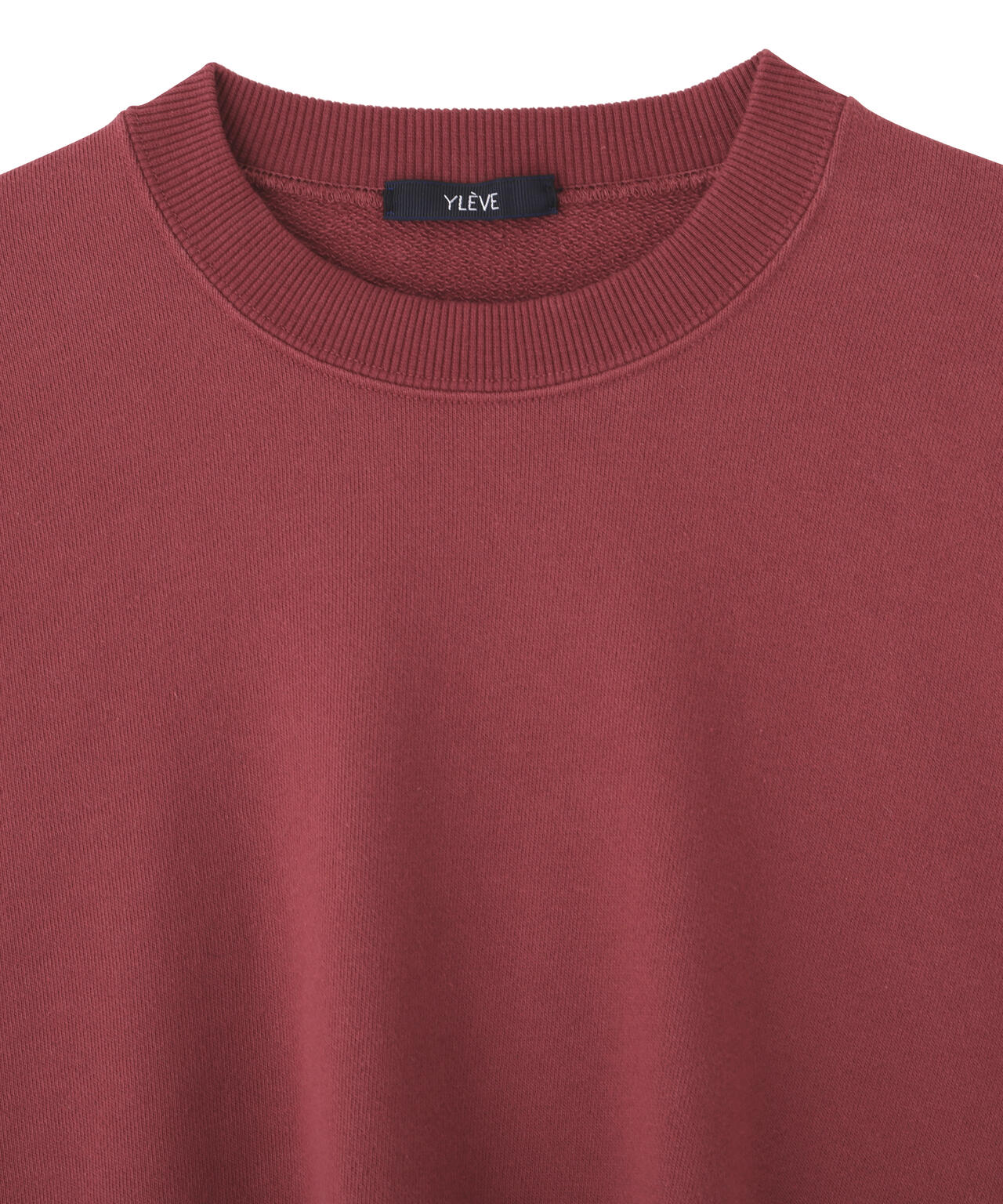 YLEVE / SOFT COTTON CUT OFF SWEAT SHIRT