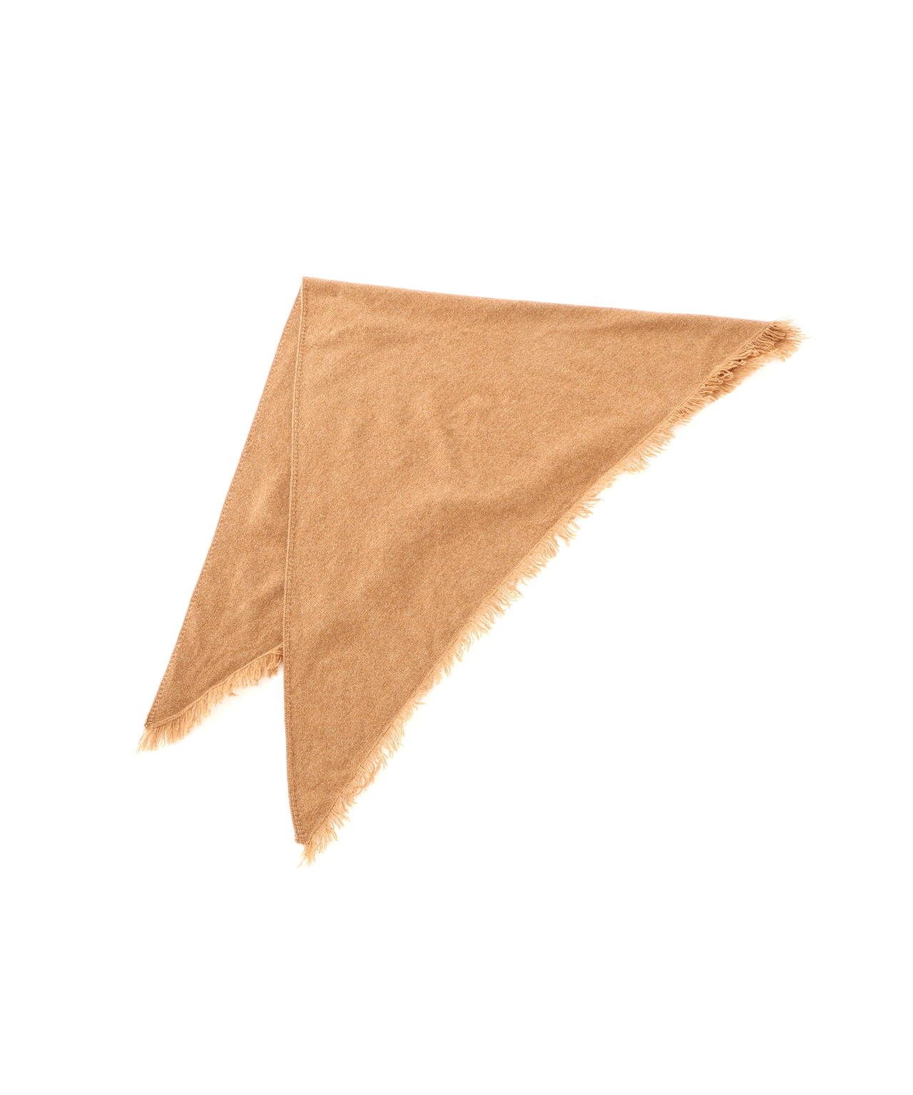 YLEVE / CASHMERE KNIT TRIANGLE STOLE