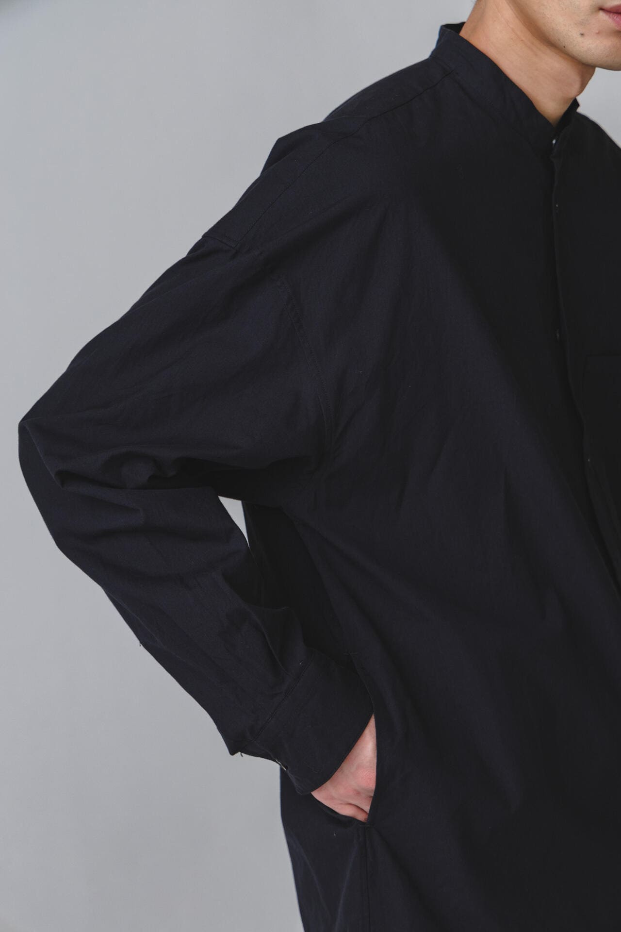 GOODNEIGHBORS SHIRTS / BASUKIA  BAND COLLAR SH