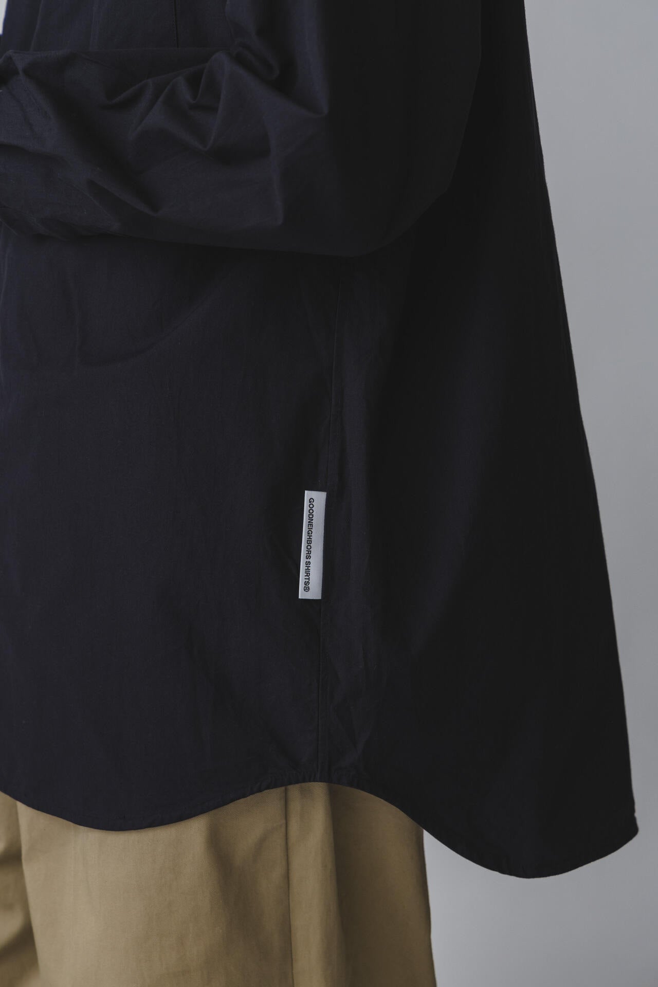 GOODNEIGHBORS SHIRTS / BASUKIA  BAND COLLAR SH