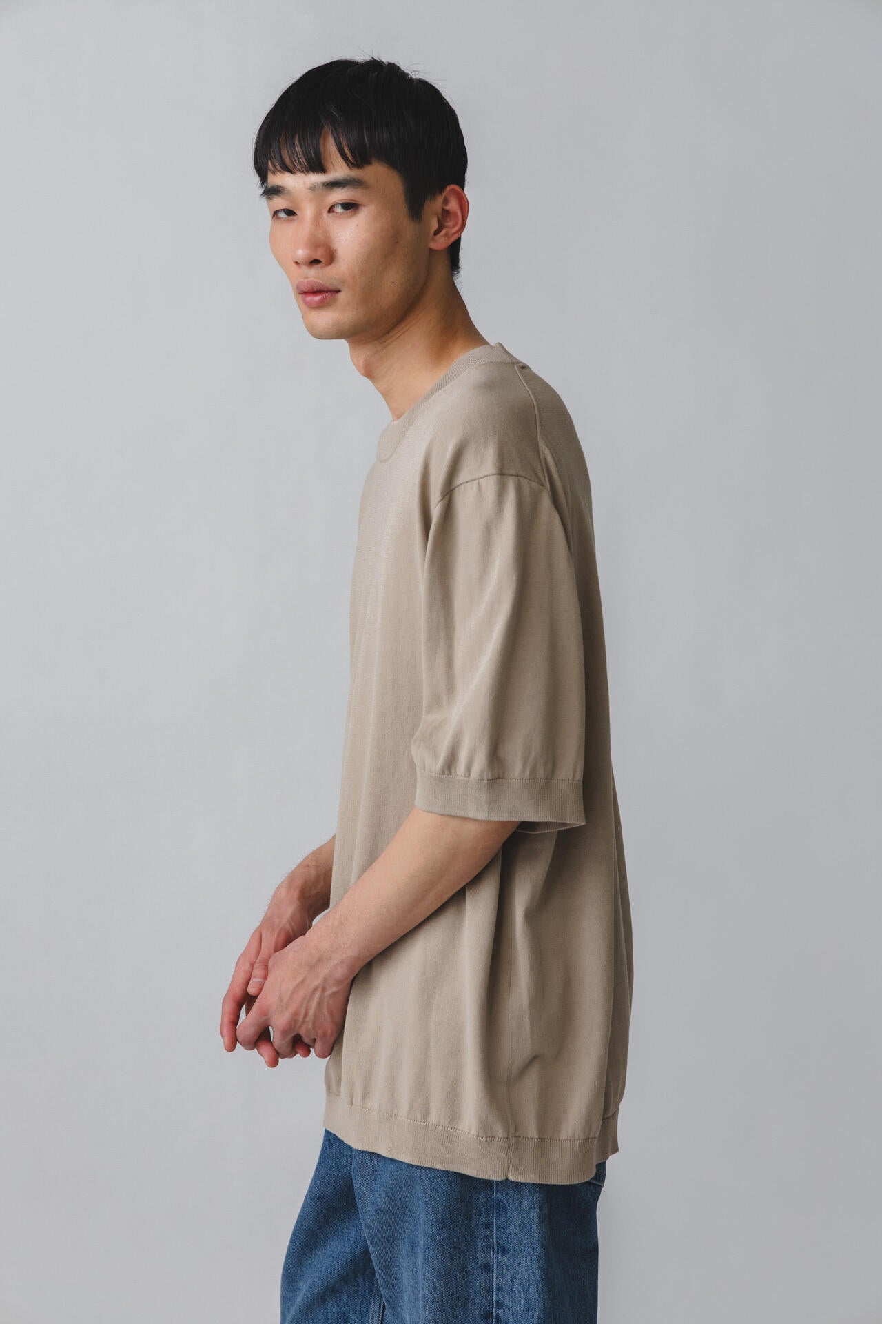 ［別注］STUDIO NICHOLSON / ICE COTTON 12GG SHORT SLEEVE T SHIRT