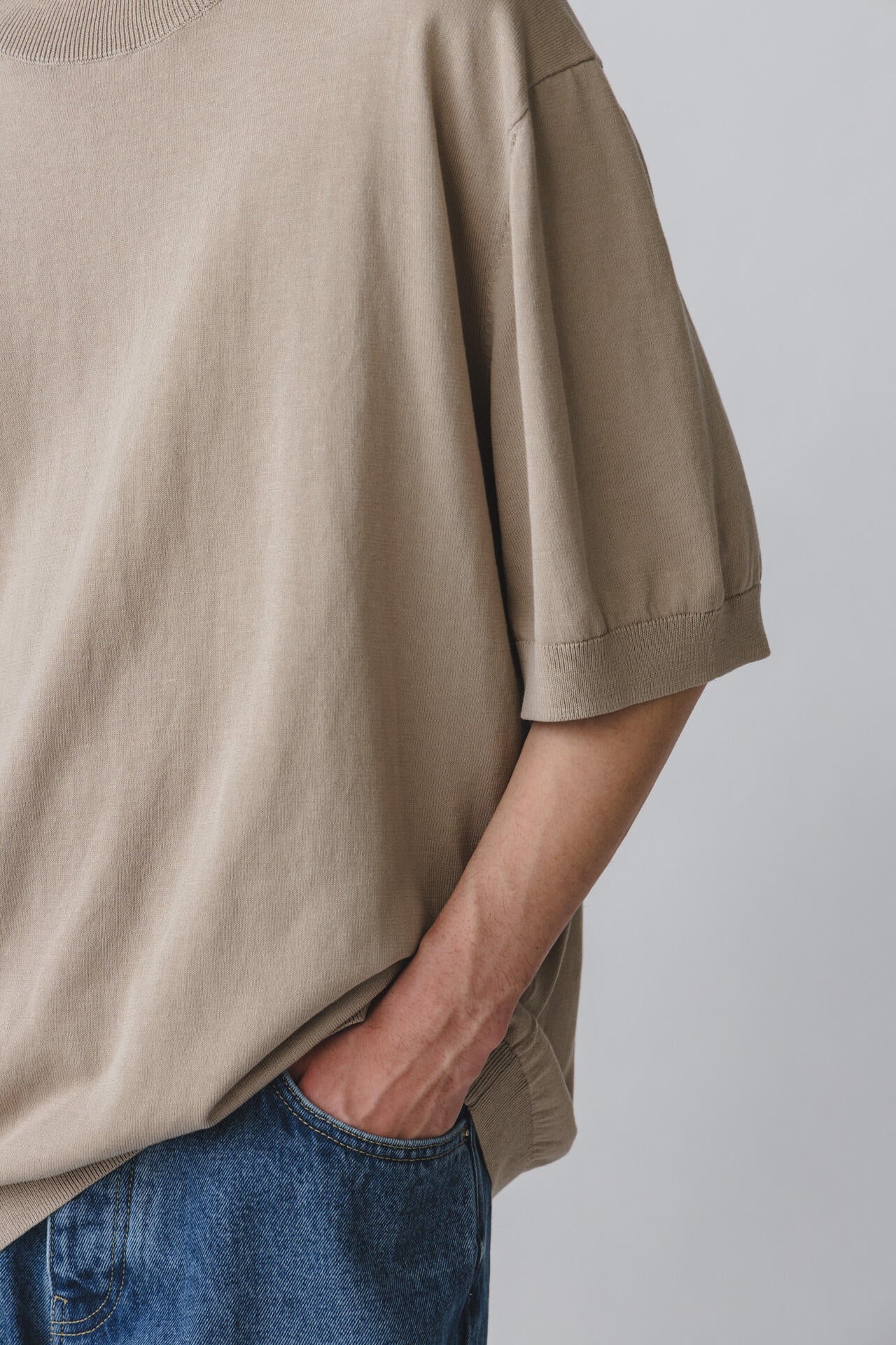 ［別注］STUDIO NICHOLSON / ICE COTTON 12GG SHORT SLEEVE T SHIRT