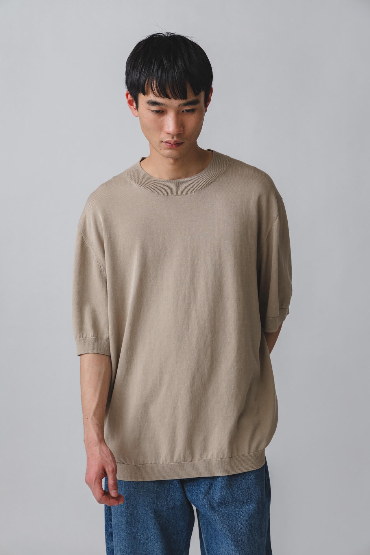 ［別注］STUDIO NICHOLSON / ICE COTTON 12GG SHORT SLEEVE T SHIRT