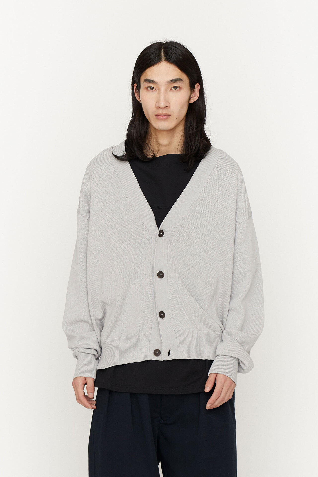 ［別注］STUDIO NICHOLSON / ICE CREPE COTTON 7GG CARDIGAN