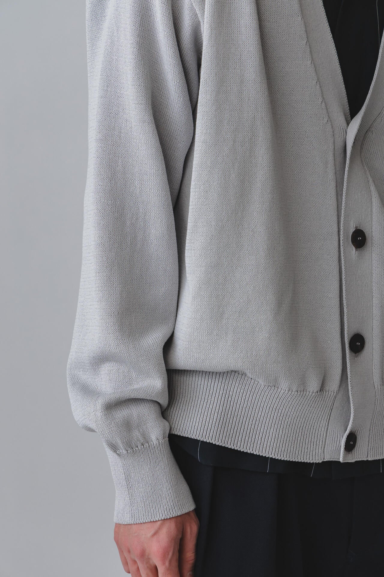 ［別注］STUDIO NICHOLSON / ICE CREPE COTTON 7GG CARDIGAN