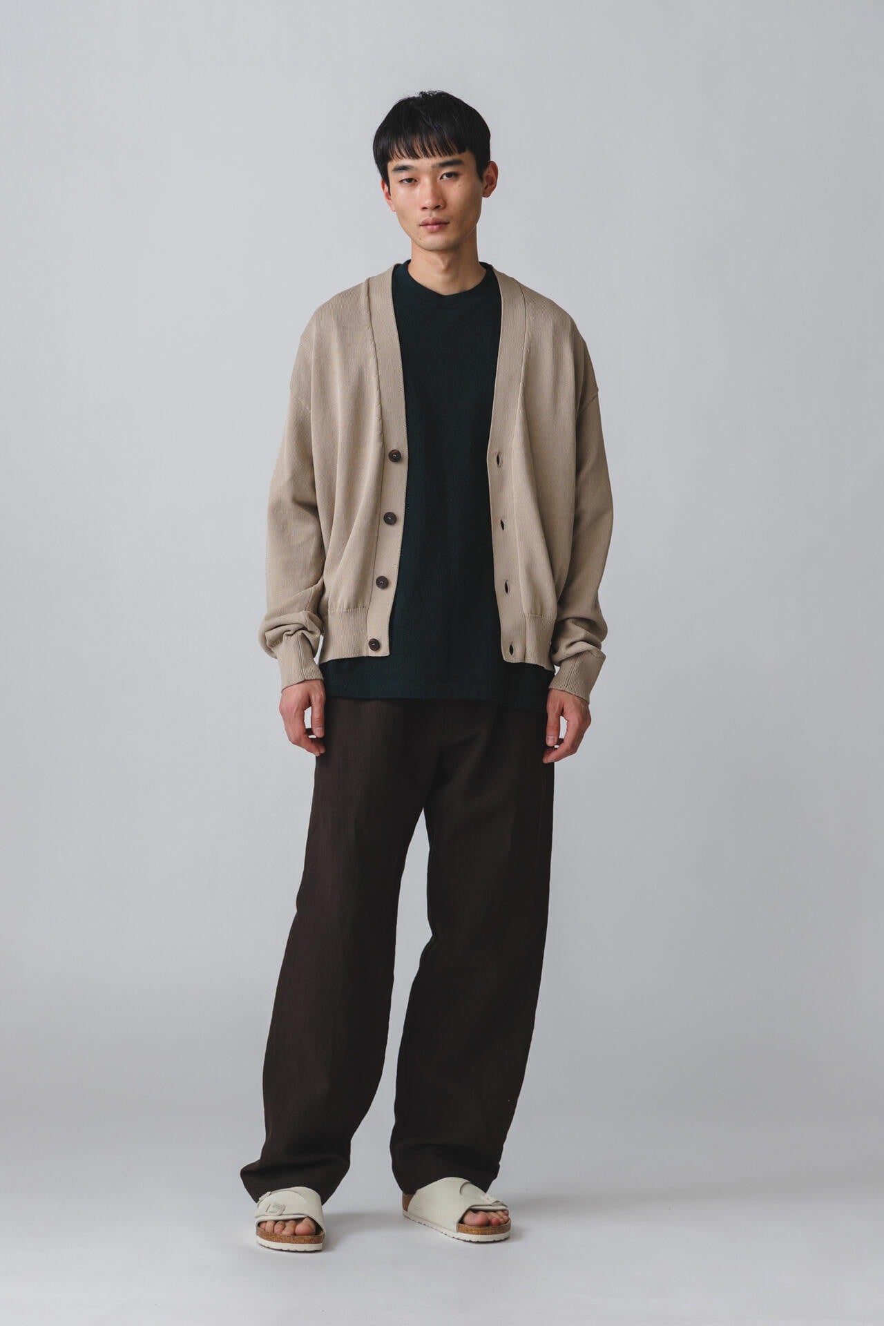 ［別注］STUDIO NICHOLSON / ICE CREPE COTTON 7GG CARDIGAN