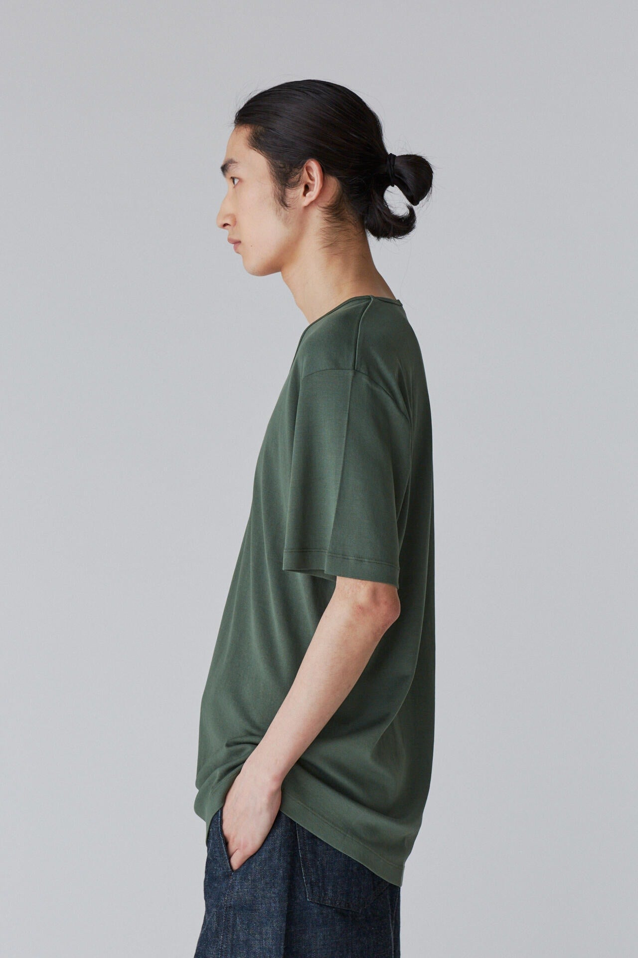 LEMAIRE / RIB U NECK T-SHIRT