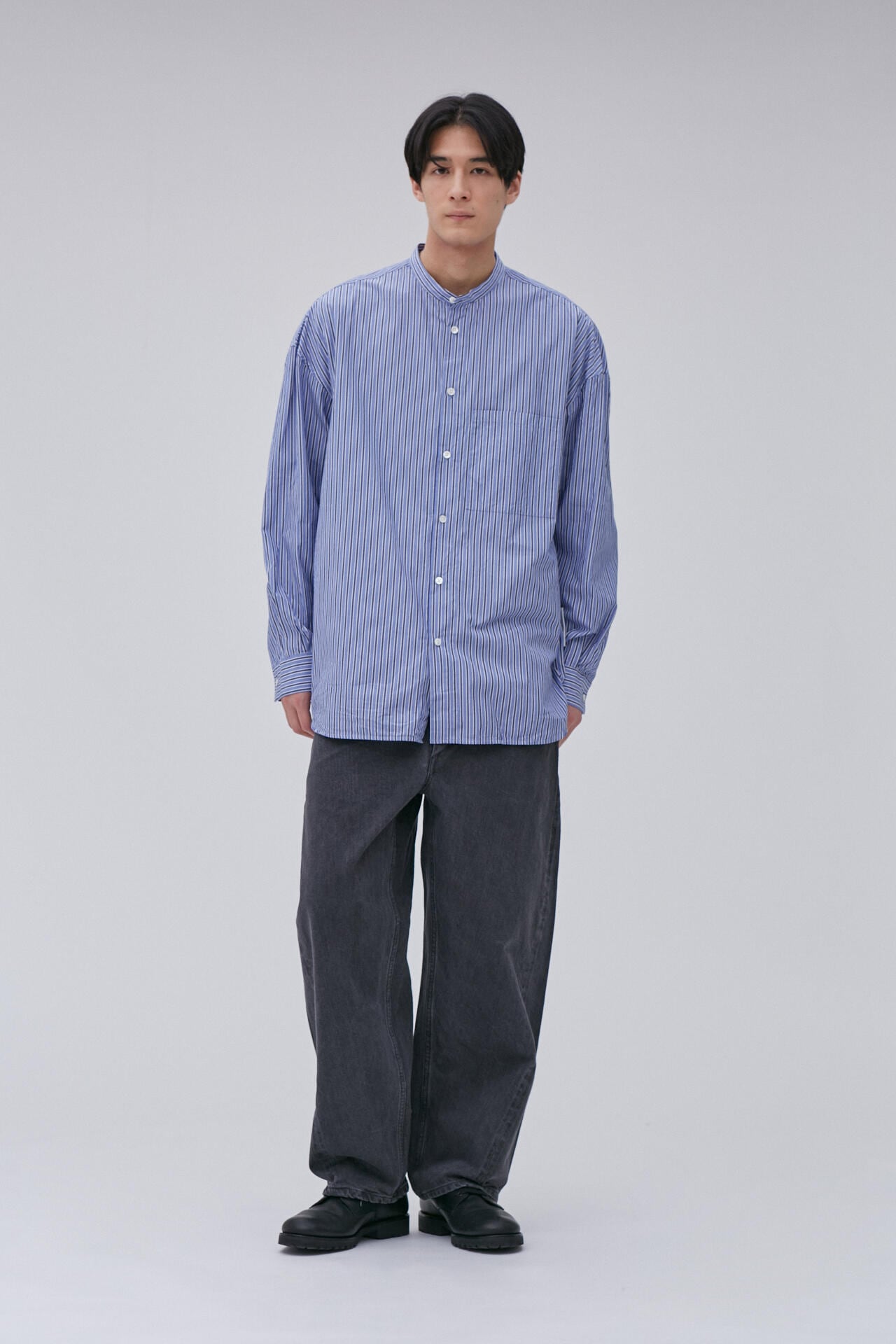 GOODNEIGHBORS SHIRTS / RADHA WIDE FIT STRIPE  SH