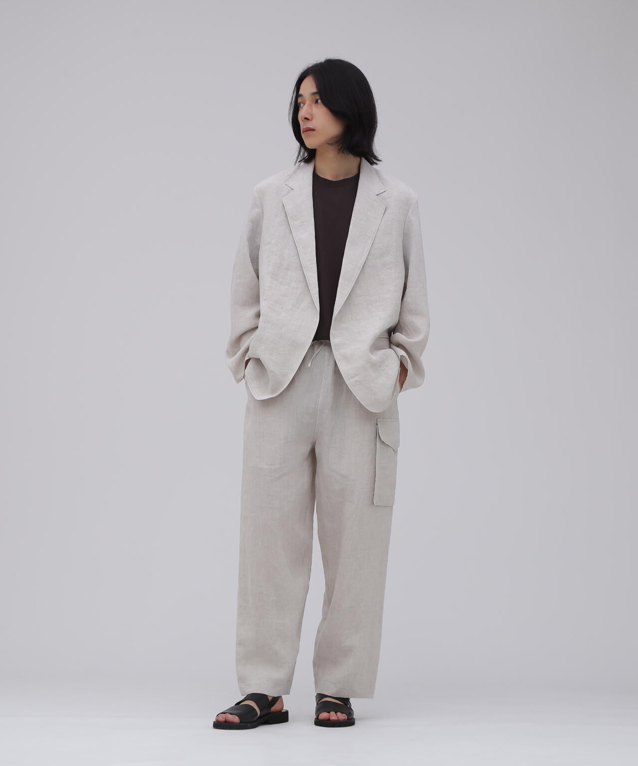 [別注] blurhms / RAMIE LINEN SIDE SEAMLESS 4P PANTS
