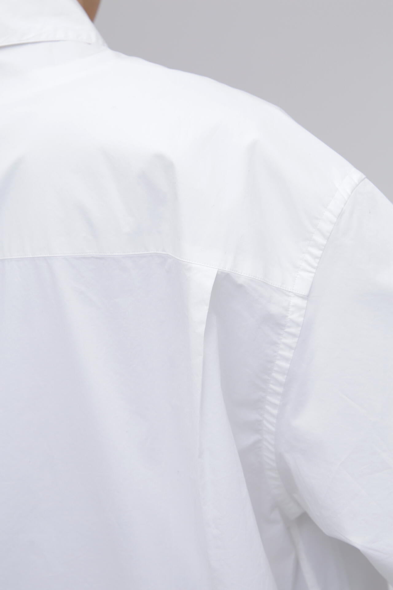 STUDIO NICHOLSON / JAPANESE COTTON NYLON SHORT SLEEVE BOXY SHIRT