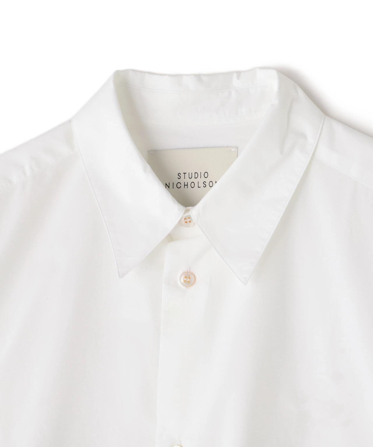 STUDIO NICHOLSON / JAPANESE COTTON NYLON SHORT SLEEVE BOXY SHIRT
